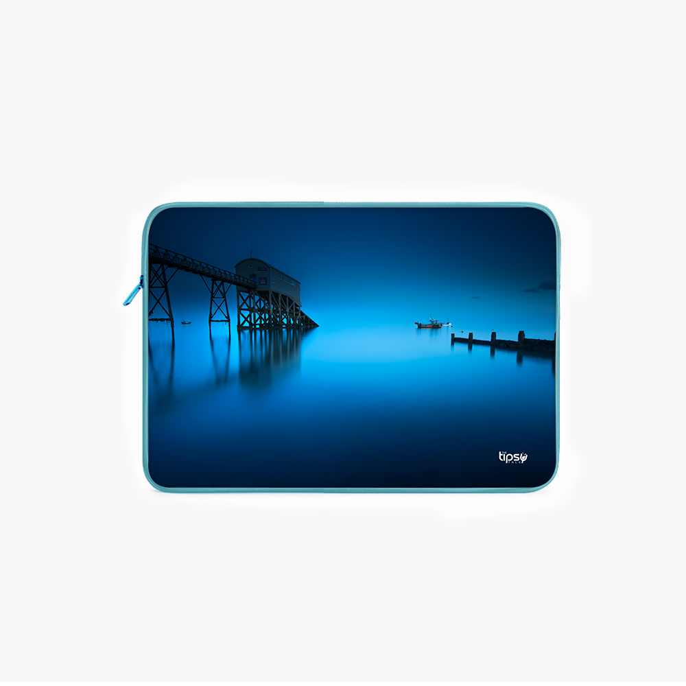 "THE BLUE HOUR" -Laptop Sleeves:Bold Modern Design for Every Size