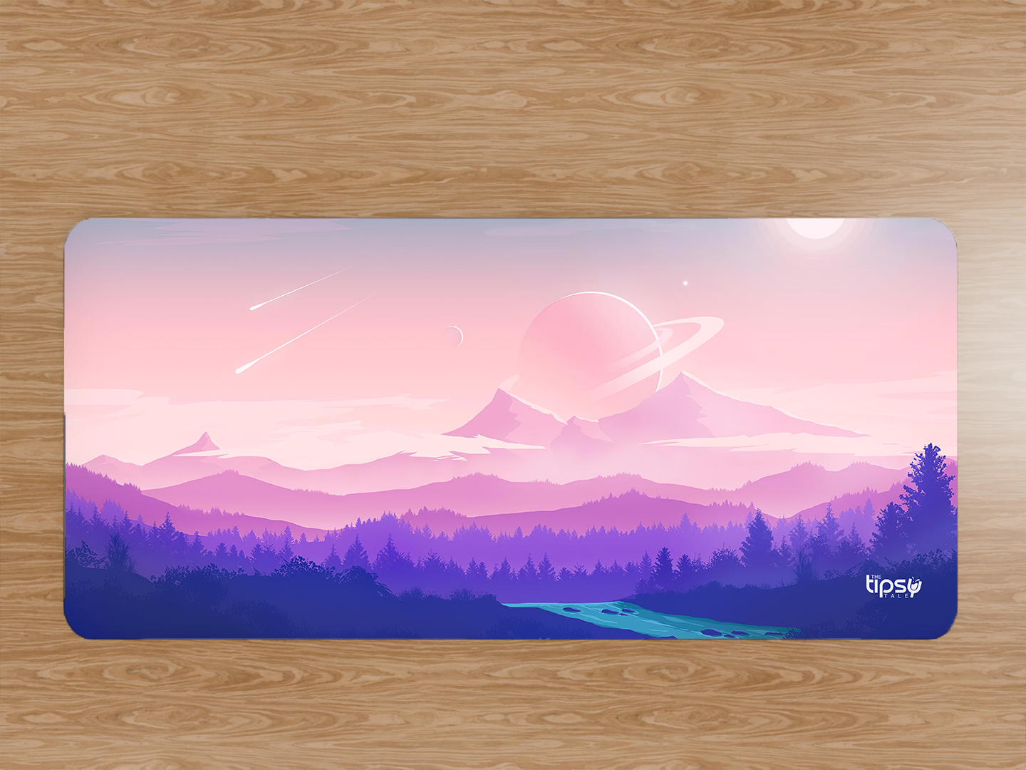 "PURPLE ANIMATED NATURE VIEW" Gaming Mousepad Elevate Your Gaming Experience