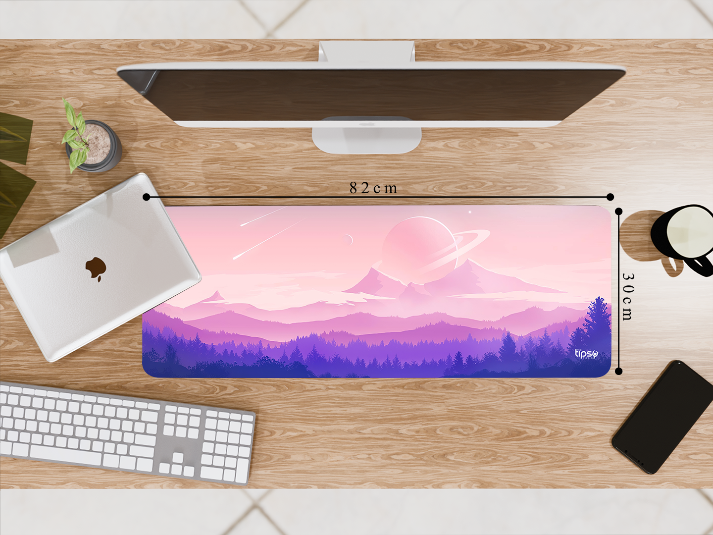 "PURPLE ANIMATED NATURE VIEW" Gaming Mousepad Elevate Your Gaming Experience