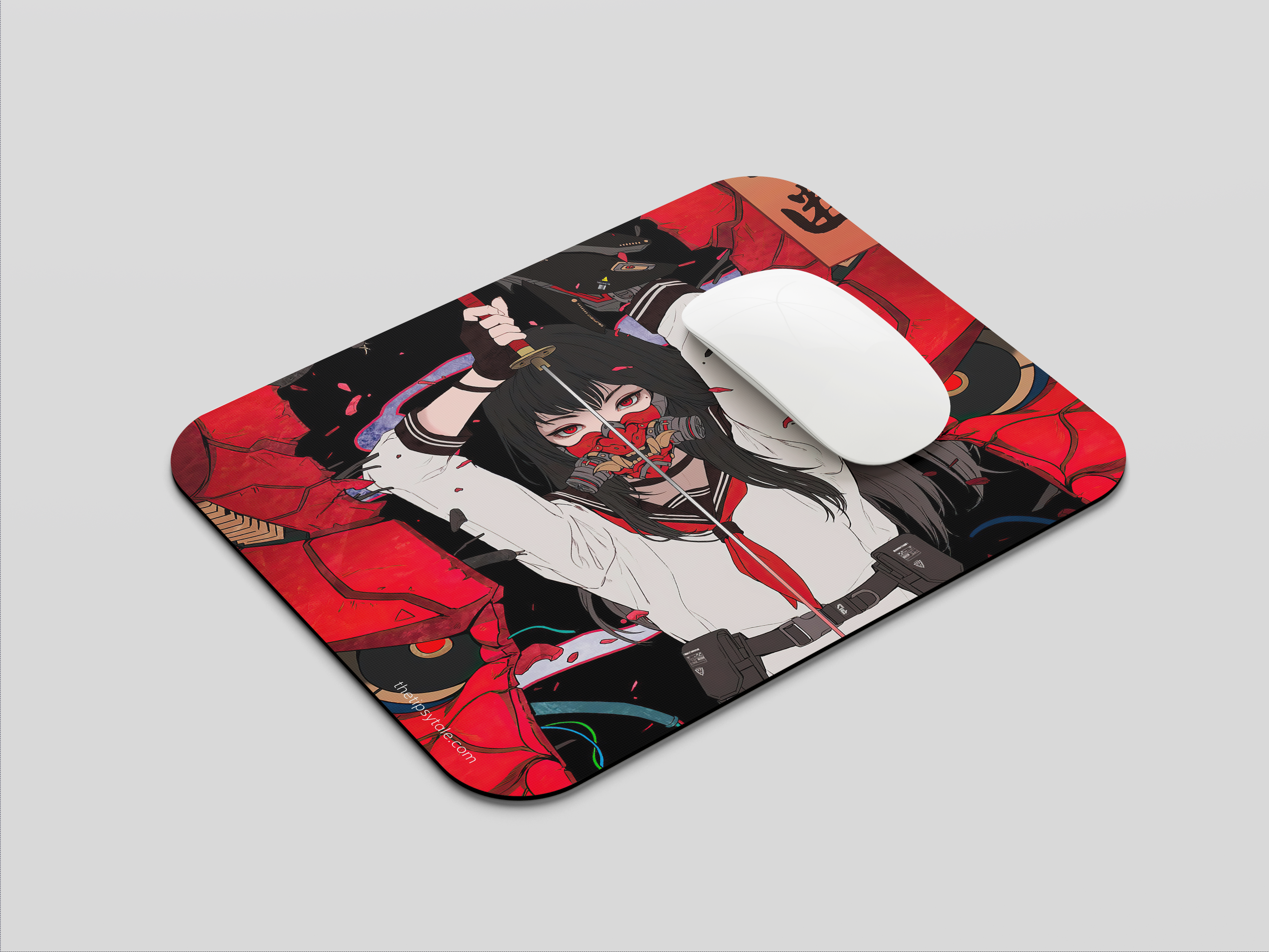 "SAMURAI - KATANA GIRL- ANIME EDITION" Mousepad Enhance Your Workspace with Style