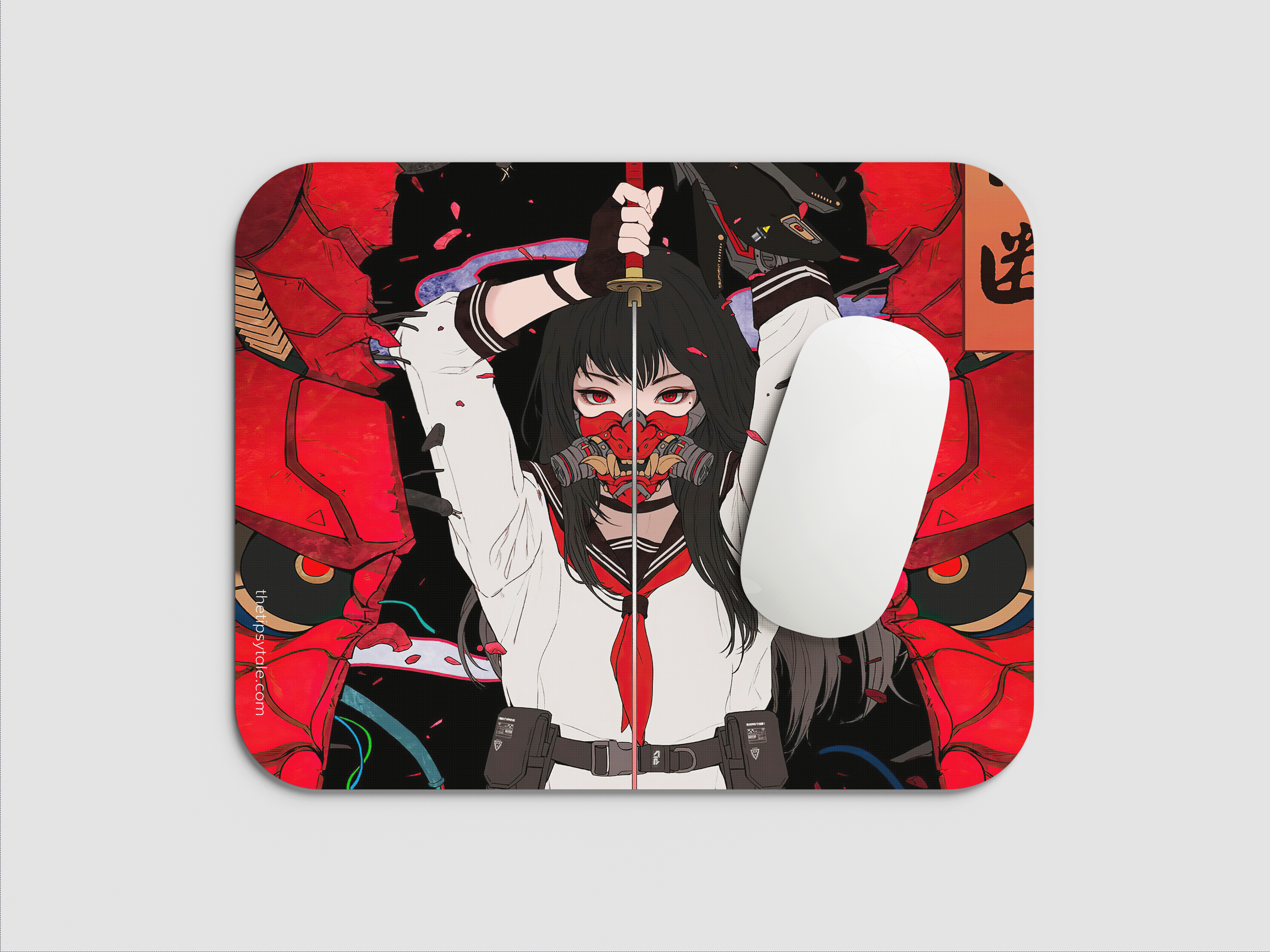 "SAMURAI - KATANA GIRL- ANIME EDITION" Mousepad Enhance Your Workspace with Style