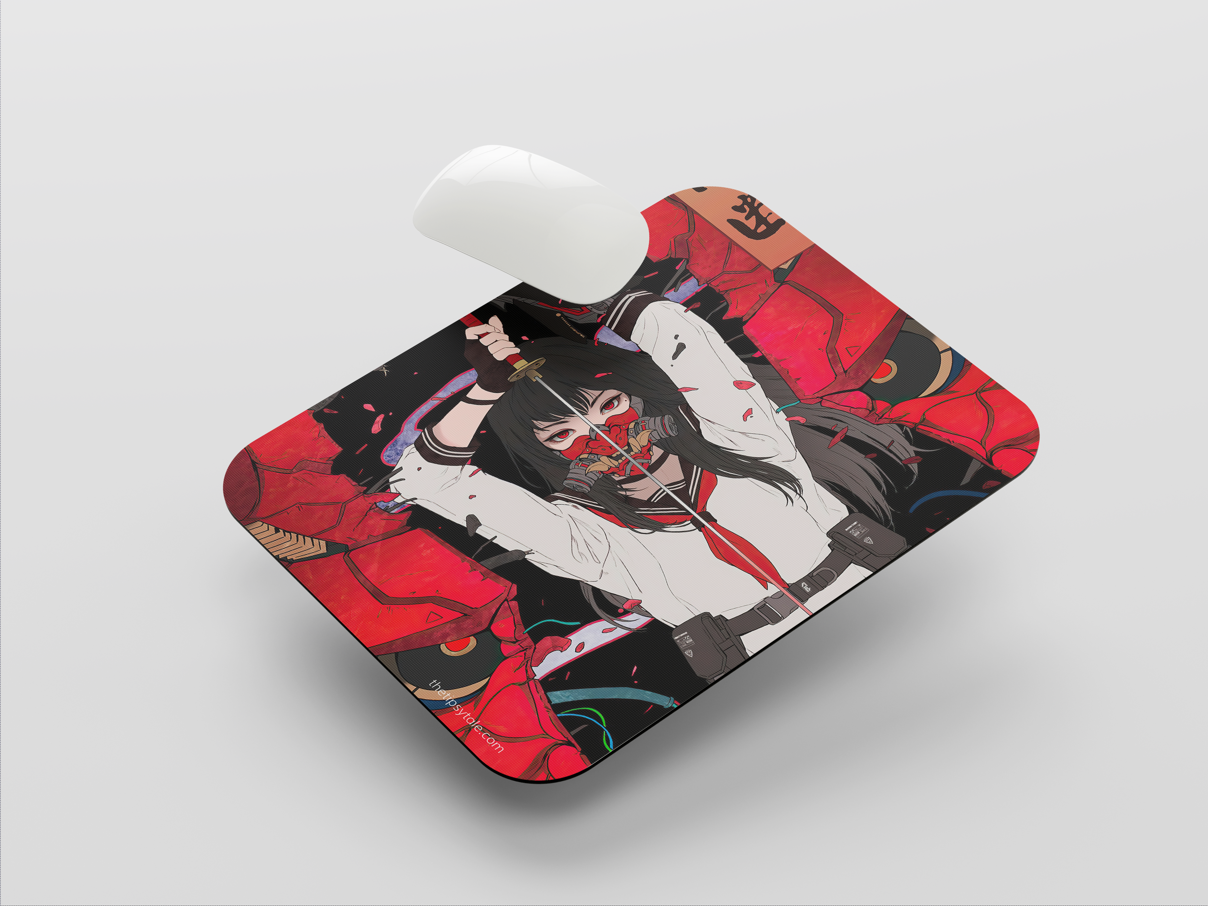"SAMURAI - KATANA GIRL- ANIME EDITION" Mousepad Enhance Your Workspace with Style