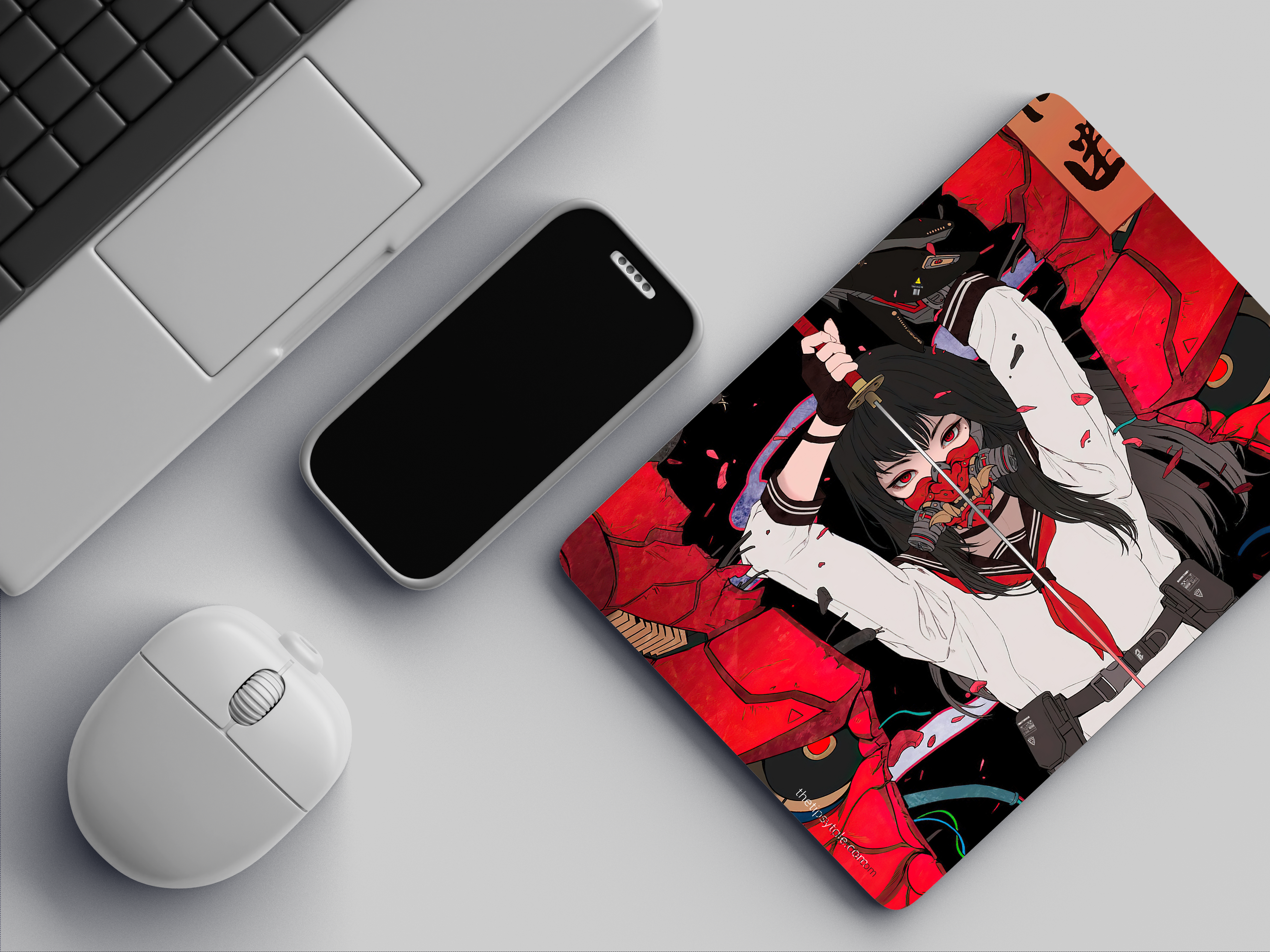 "SAMURAI - KATANA GIRL- ANIME EDITION" Mousepad Enhance Your Workspace with Style