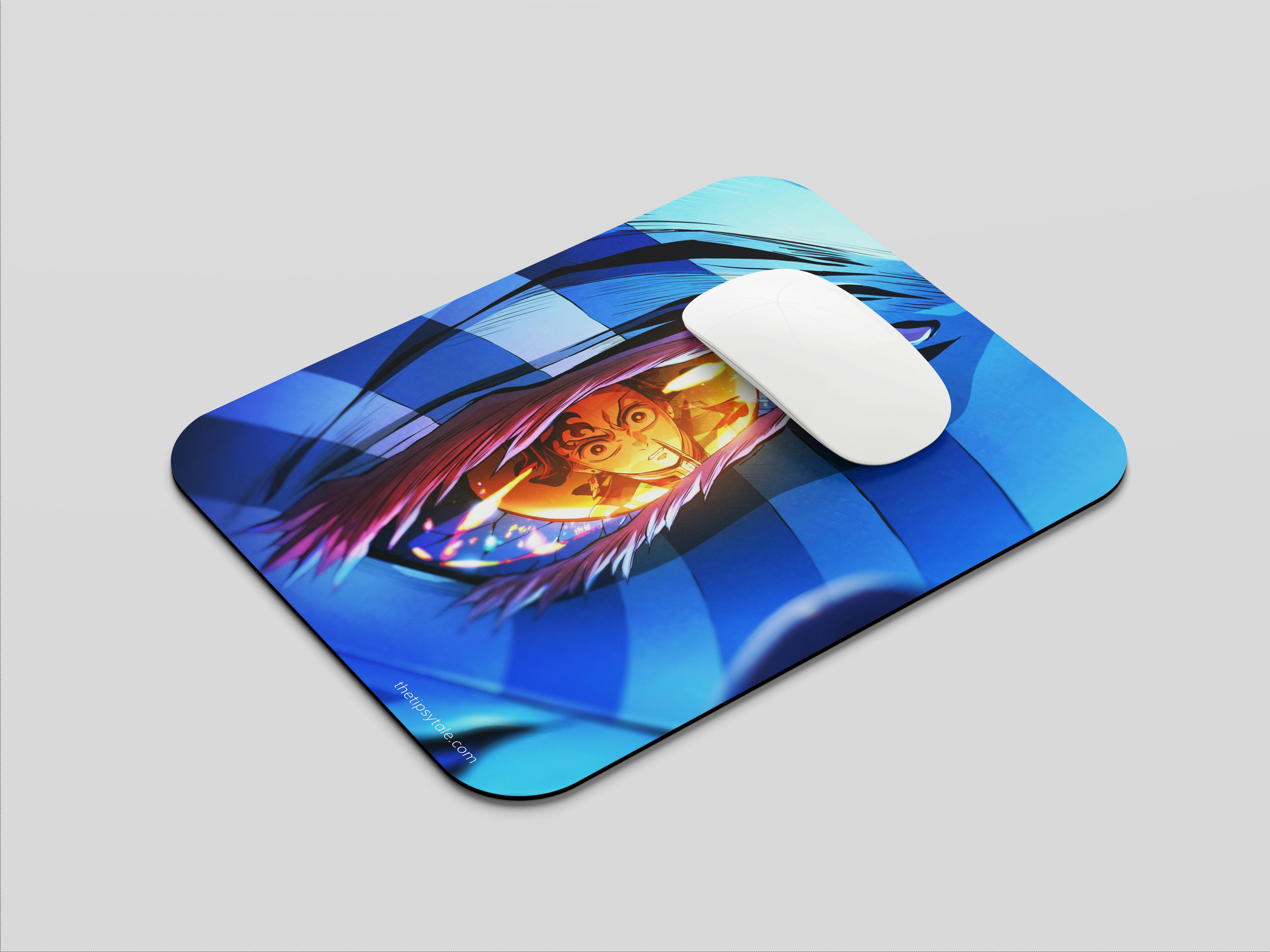 "TANJIRO KAMADO VS AKAZA- ANIME EDITION" Mousepad Enhance Your Workspace with Style