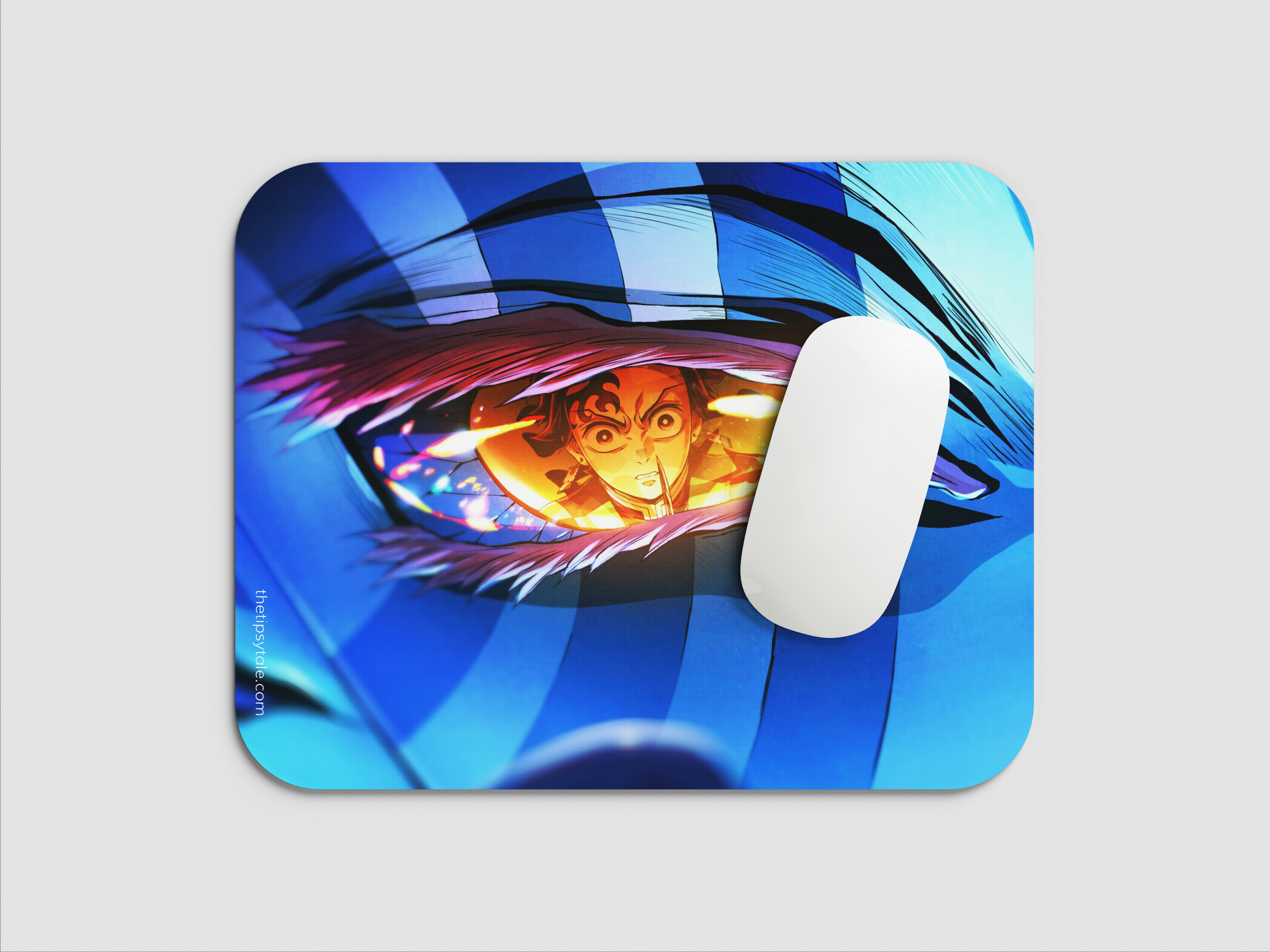 "TANJIRO KAMADO VS AKAZA- ANIME EDITION" Mousepad Enhance Your Workspace with Style