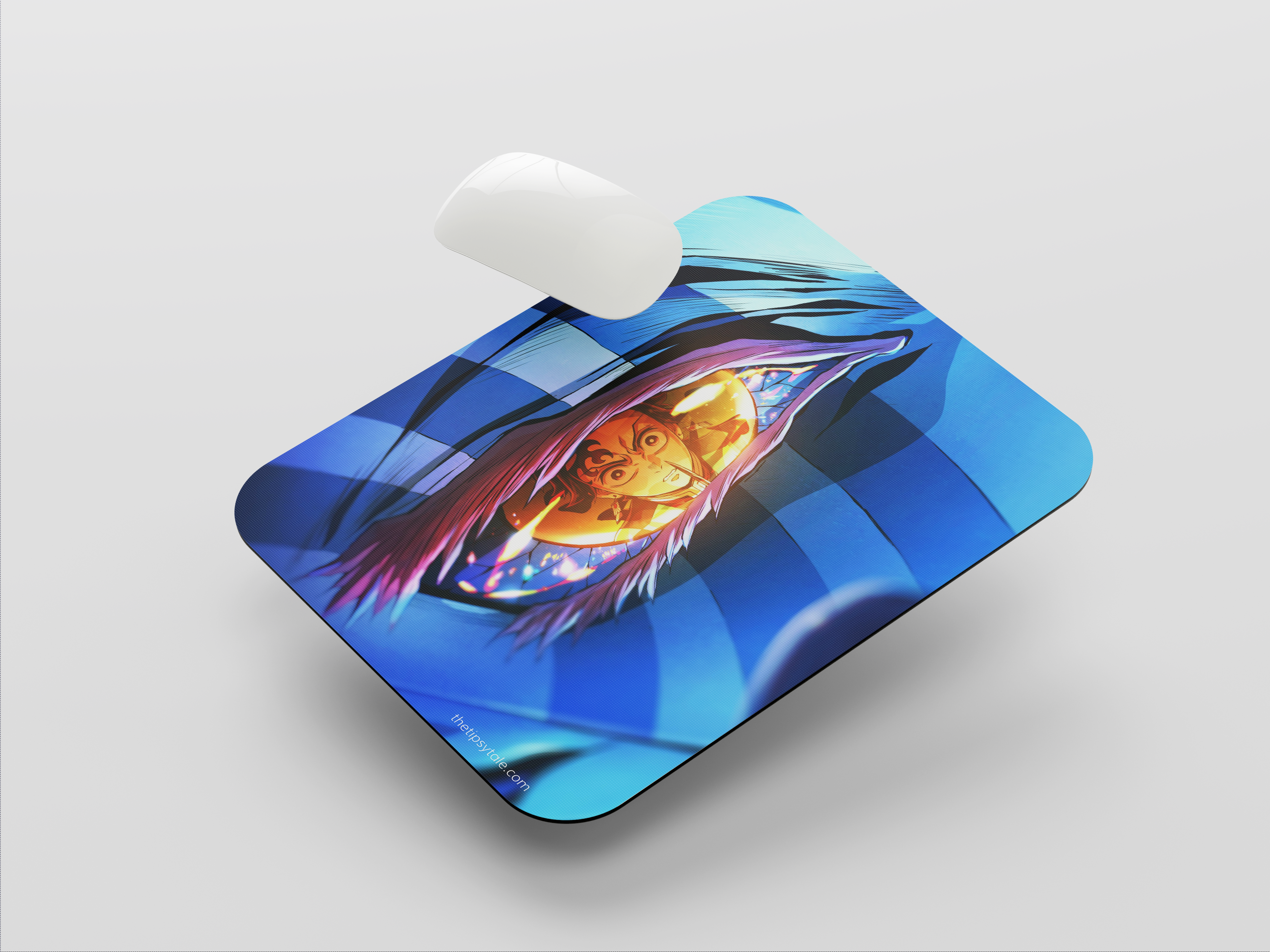 "TANJIRO KAMADO VS AKAZA- ANIME EDITION" Mousepad Enhance Your Workspace with Style