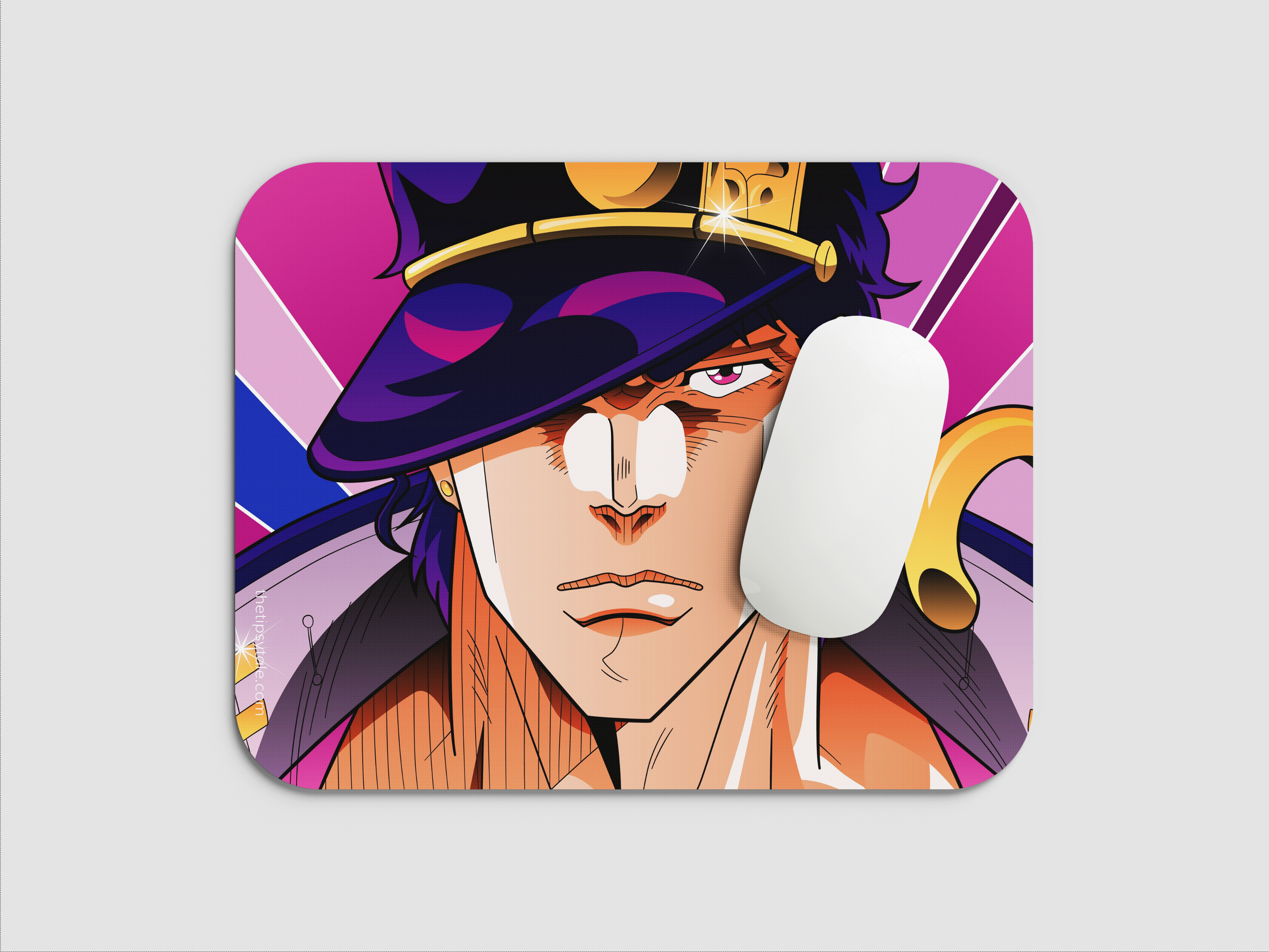 "JOTARO KUJO JOJOS- ANIME EDITION" Mousepad Enhance Your Workspace with Style