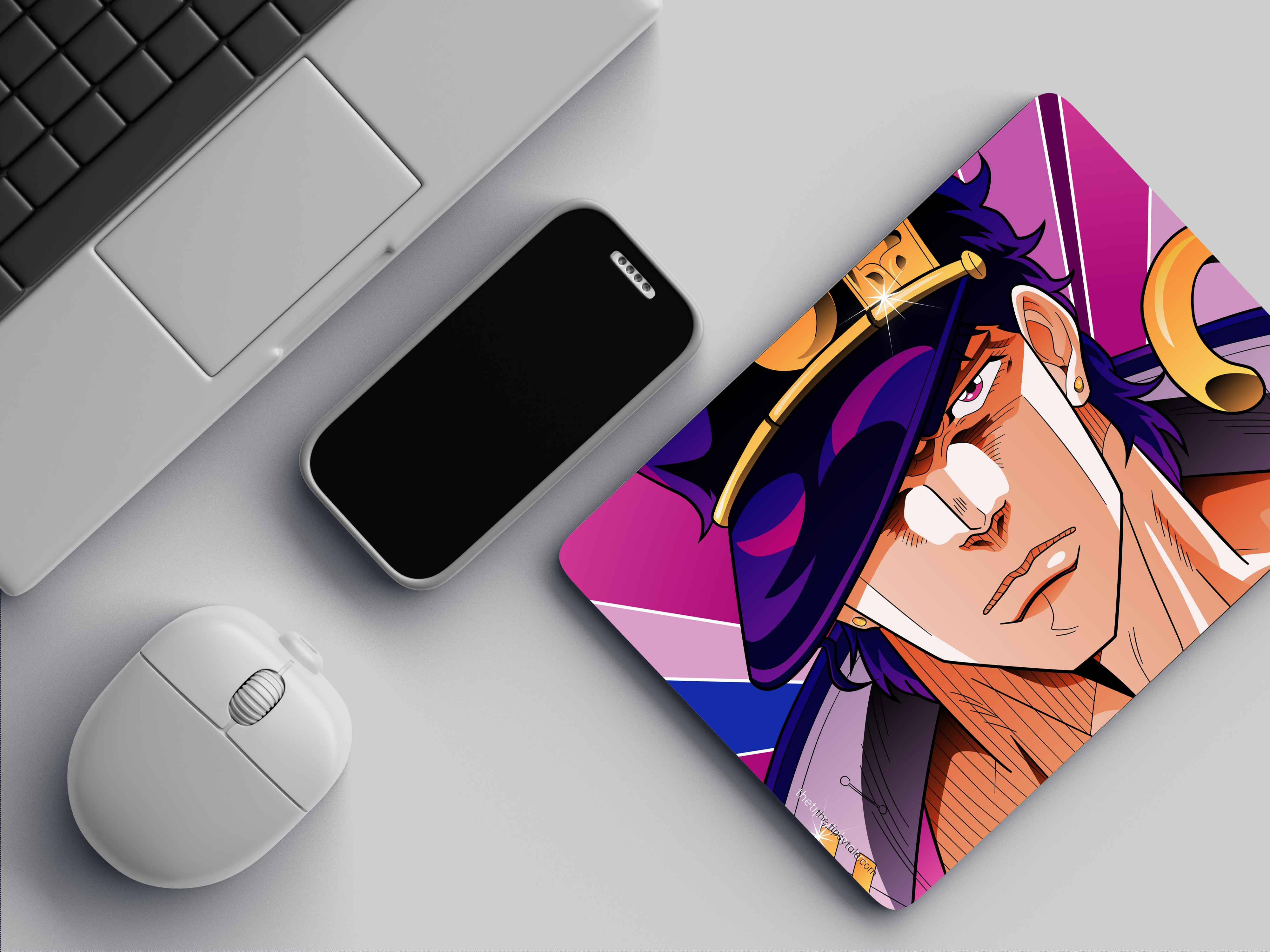 "JOTARO KUJO JOJOS- ANIME EDITION" Mousepad Enhance Your Workspace with Style
