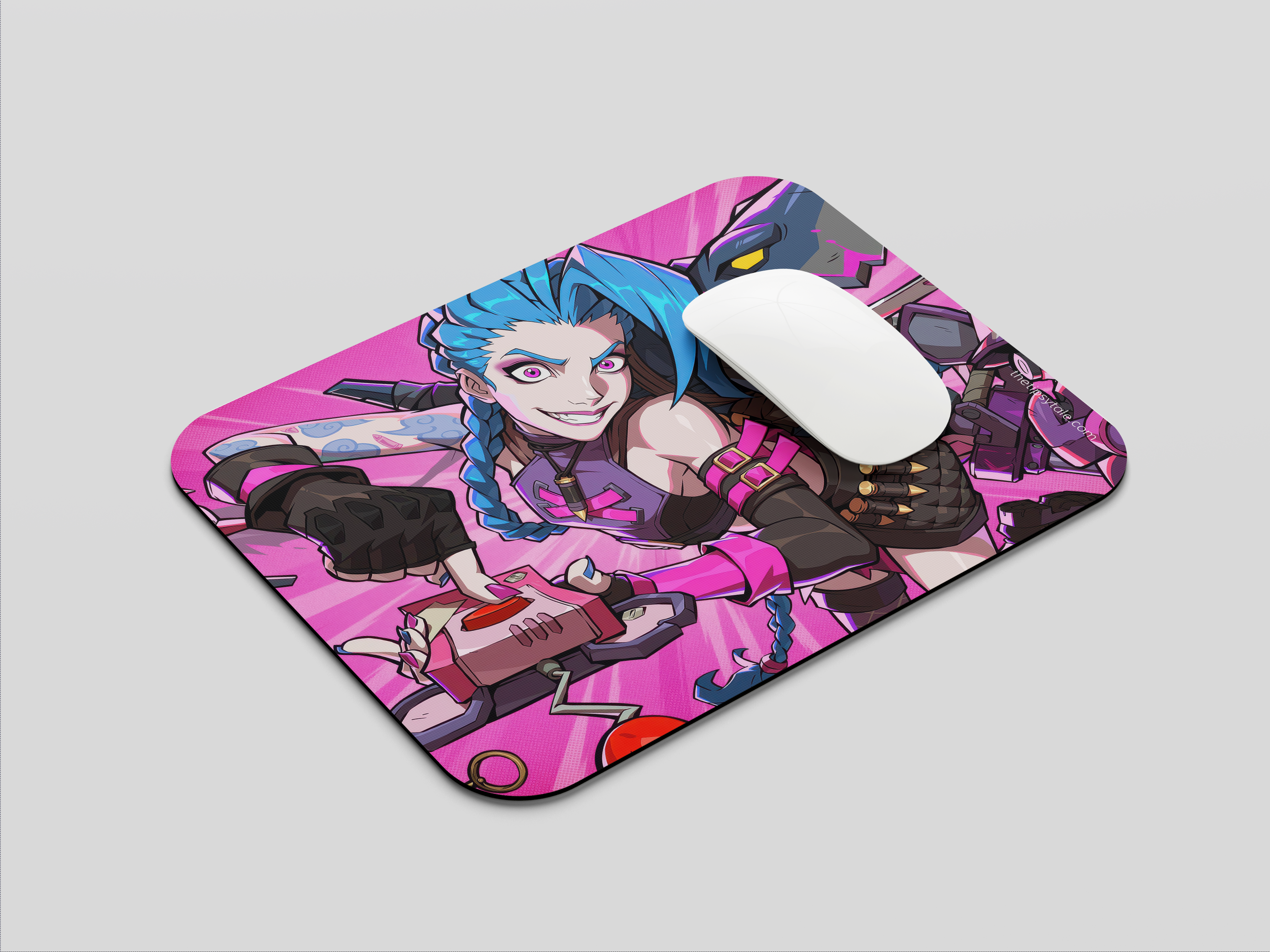"JINX - ARCANE SEASON 2- ENTERTAINMENT  EDITION" Mousepad Enhance Your Workspace with Style