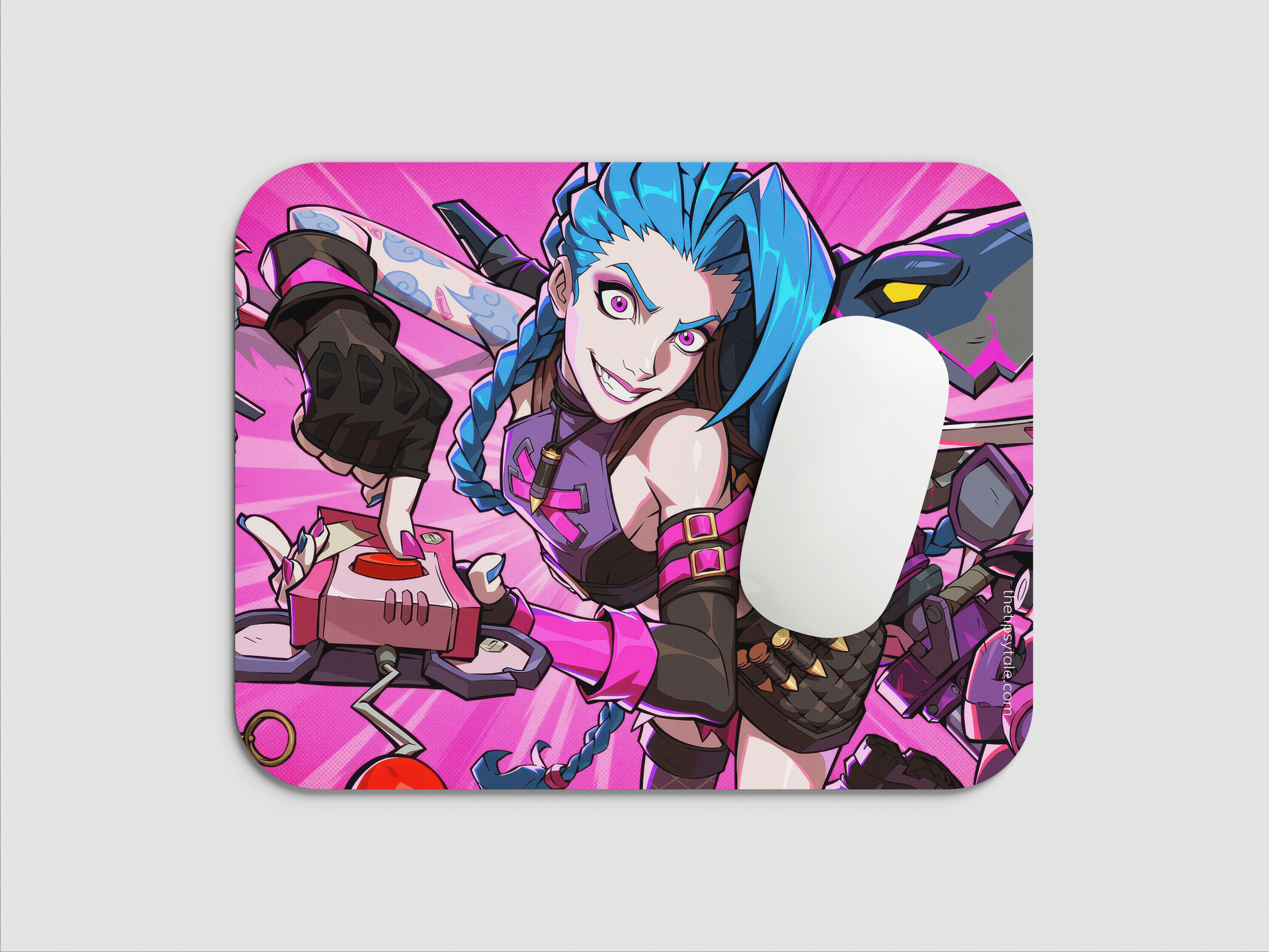 "JINX - ARCANE SEASON 2- ENTERTAINMENT  EDITION" Mousepad Enhance Your Workspace with Style