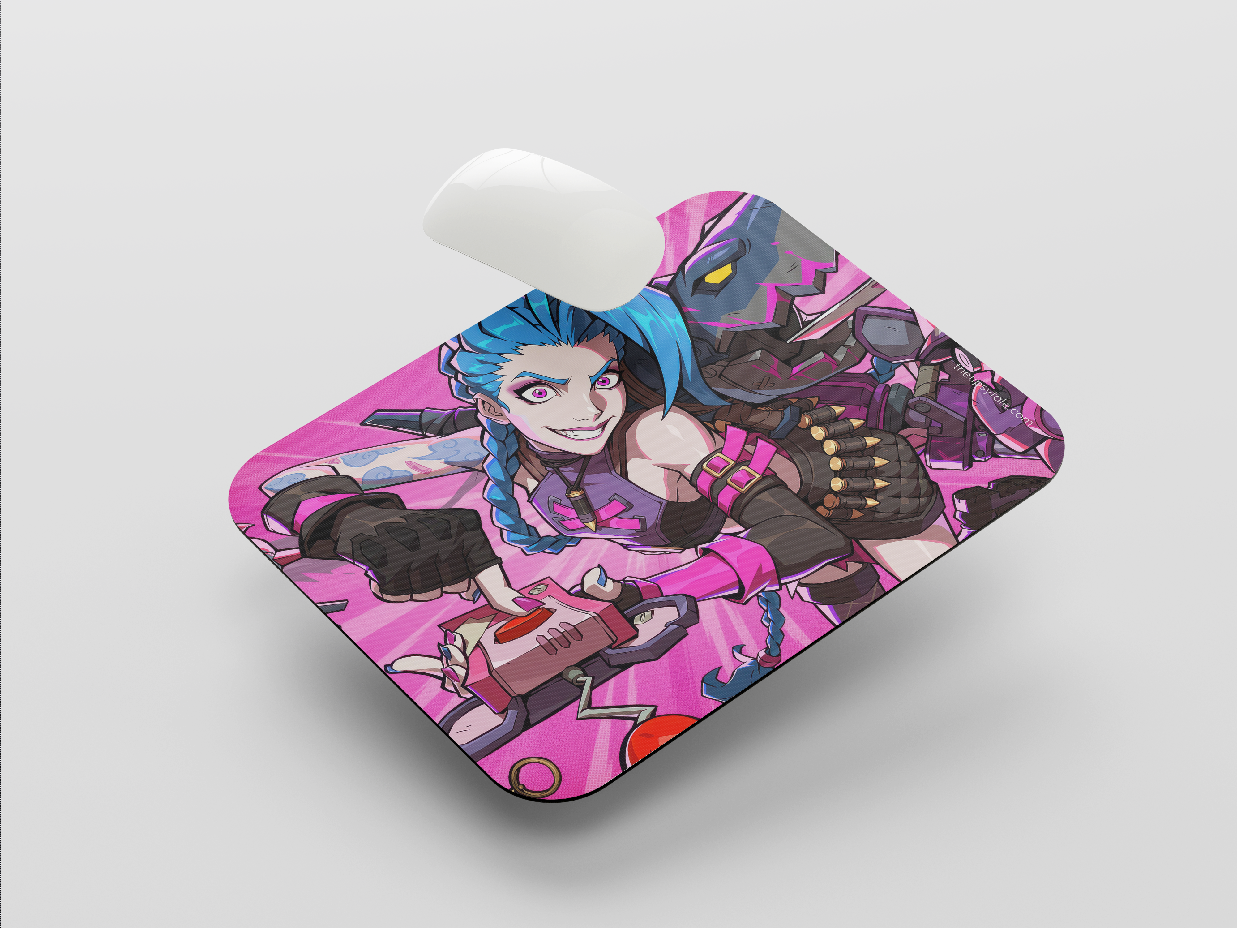 "JINX - ARCANE SEASON 2- ENTERTAINMENT  EDITION" Mousepad Enhance Your Workspace with Style