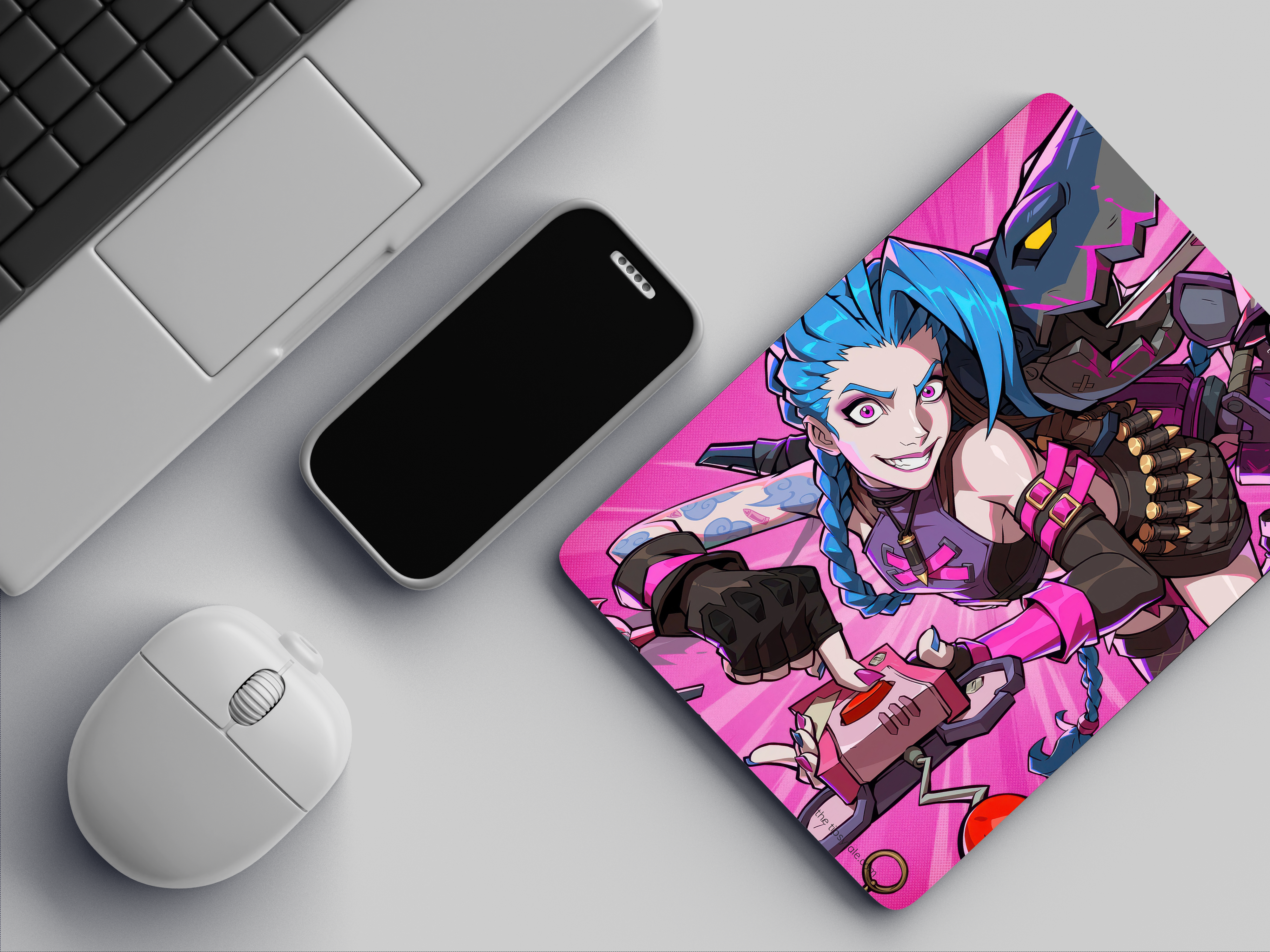 "JINX - ARCANE SEASON 2- ENTERTAINMENT  EDITION" Mousepad Enhance Your Workspace with Style