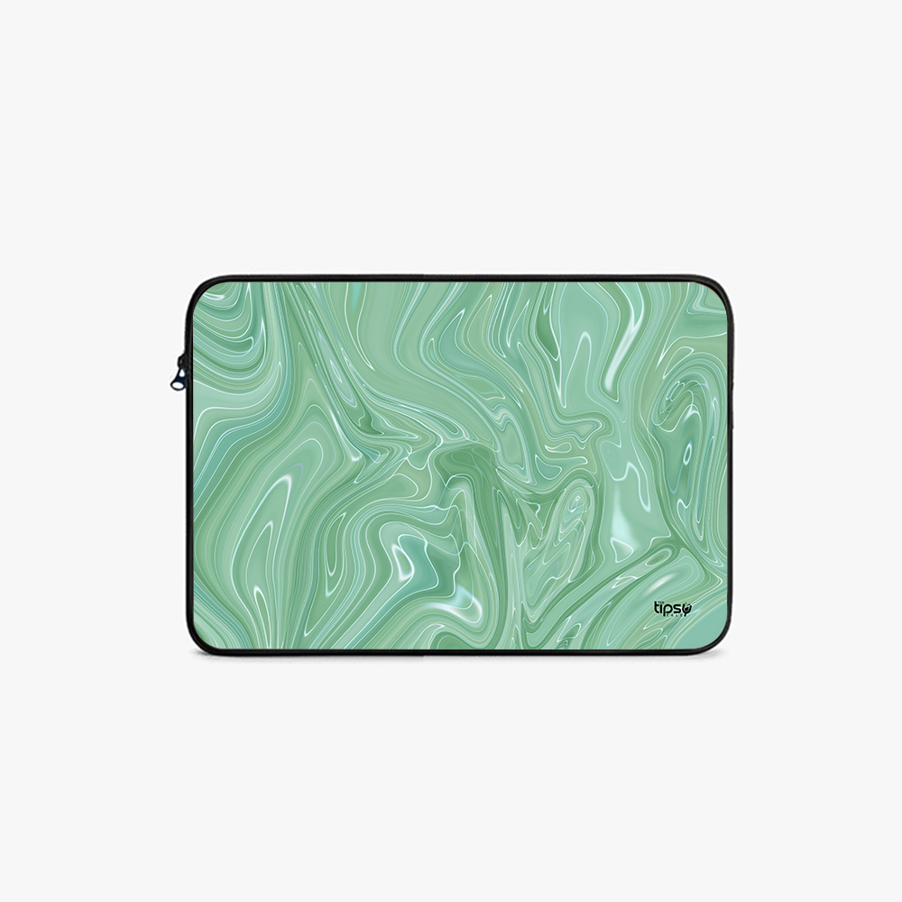 "VERDANT FLOW" -Laptop Sleeves:Bold Modern Design for Every Size