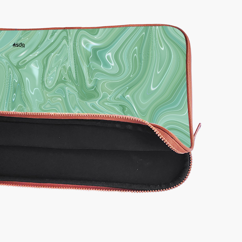 "VERDANT FLOW" -Laptop Sleeves:Bold Modern Design for Every Size