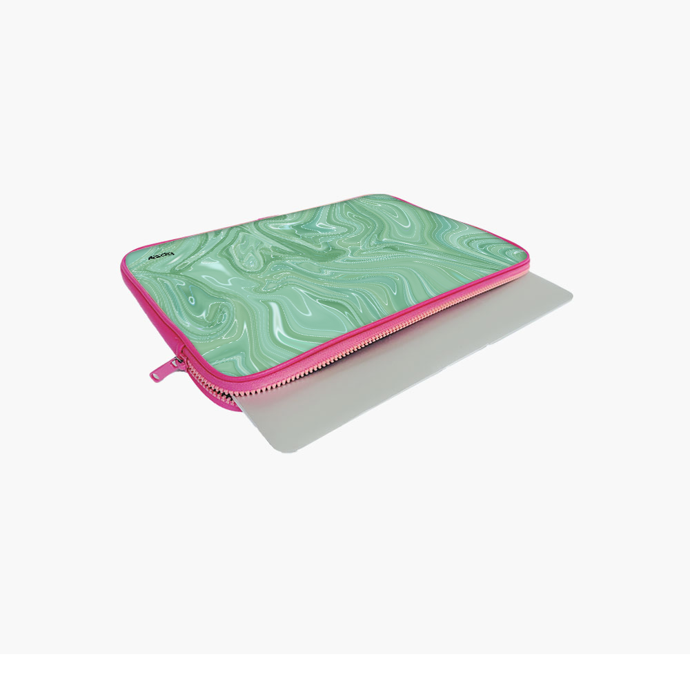 "VERDANT FLOW" -Laptop Sleeves:Bold Modern Design for Every Size
