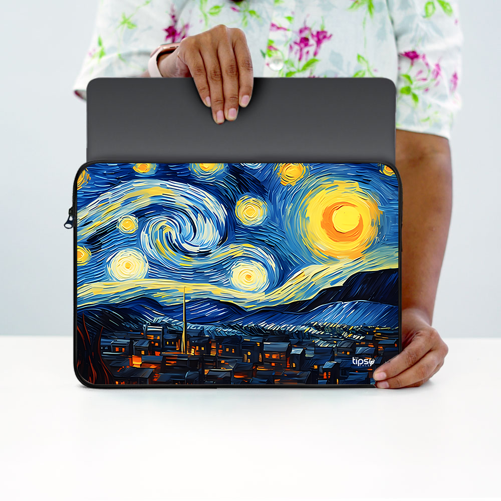 "CELESTIAL ART" -Laptop Sleeves:Bold Modern Design for Every Size