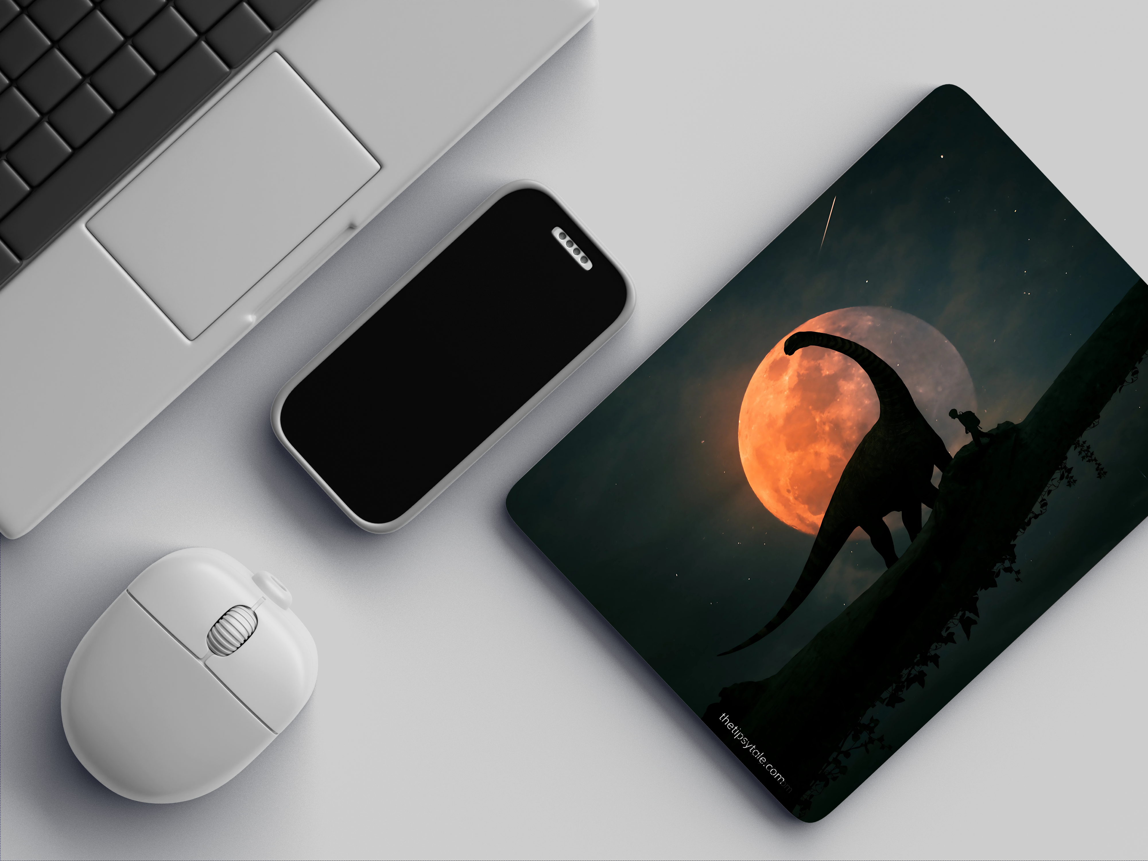 "DINOSAUR MAN" Mousepad Enhance Your Workspace with Style