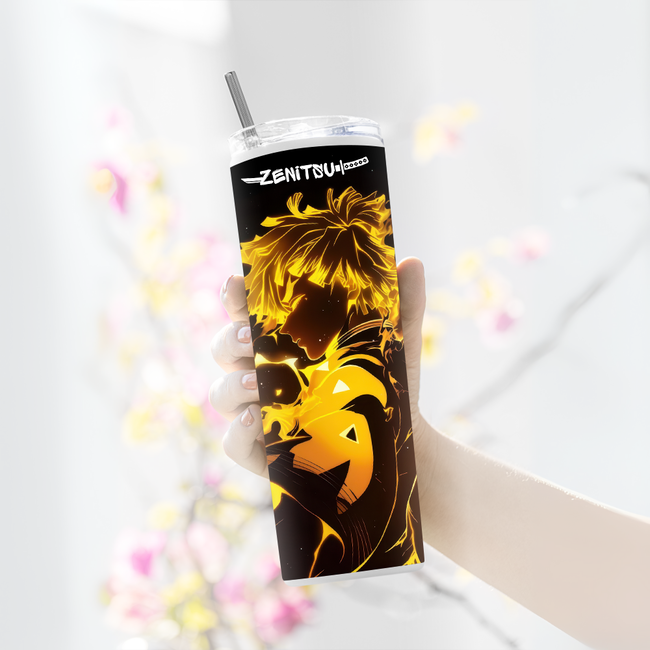 "ZENITSU ART WORK" Tumbler with Metal Straw