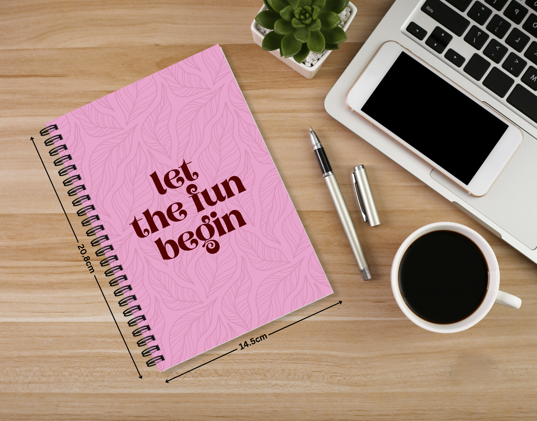 "LET THE FUN BEGIN" – Elegant & Inspiring Diary for Daily Reflection