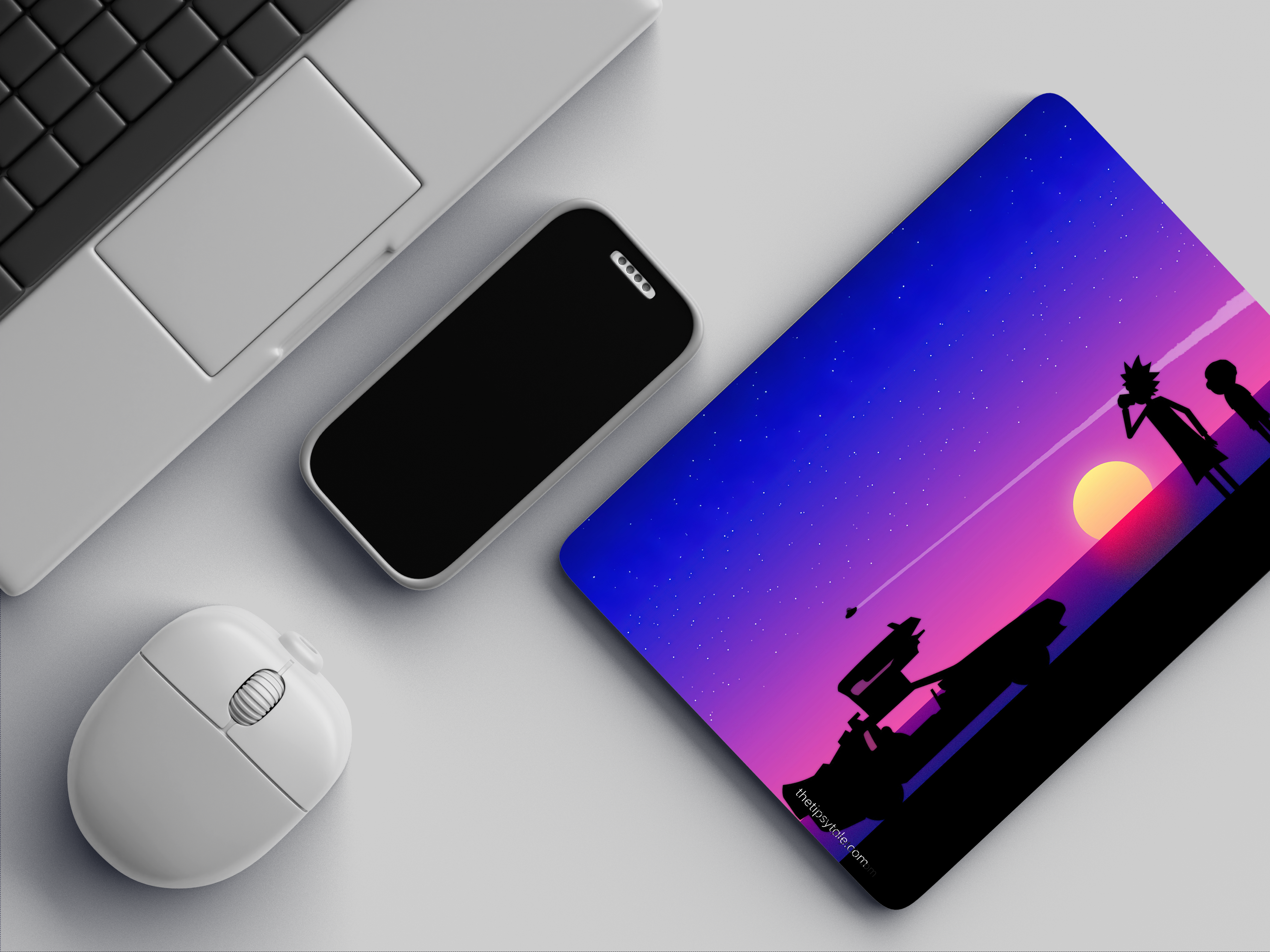 "THE FINAL PORTAL - RICK AND MORTY ENTERTAINMENT EDITION" Mousepad Enhance Your Workspace with Style