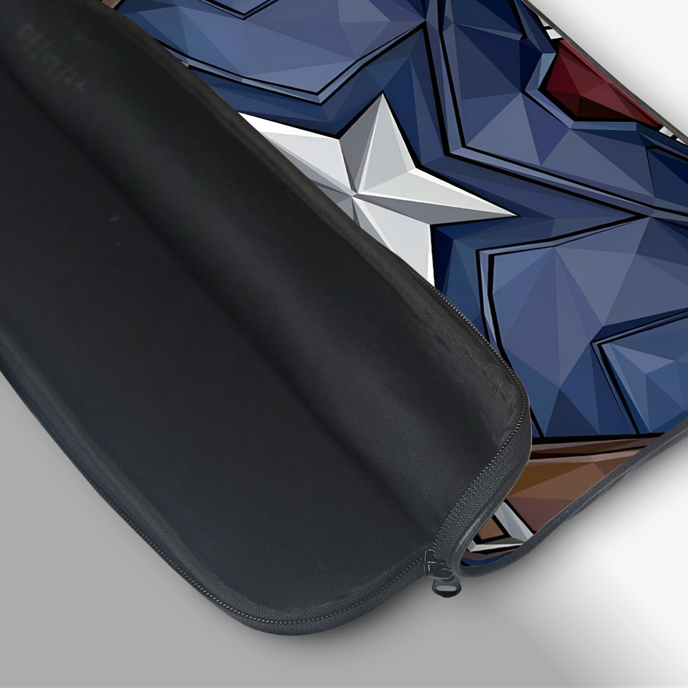 "CAPTAIN AMERICA'S SUIT" -Laptop Sleeves:Bold Modern Design for Every Size