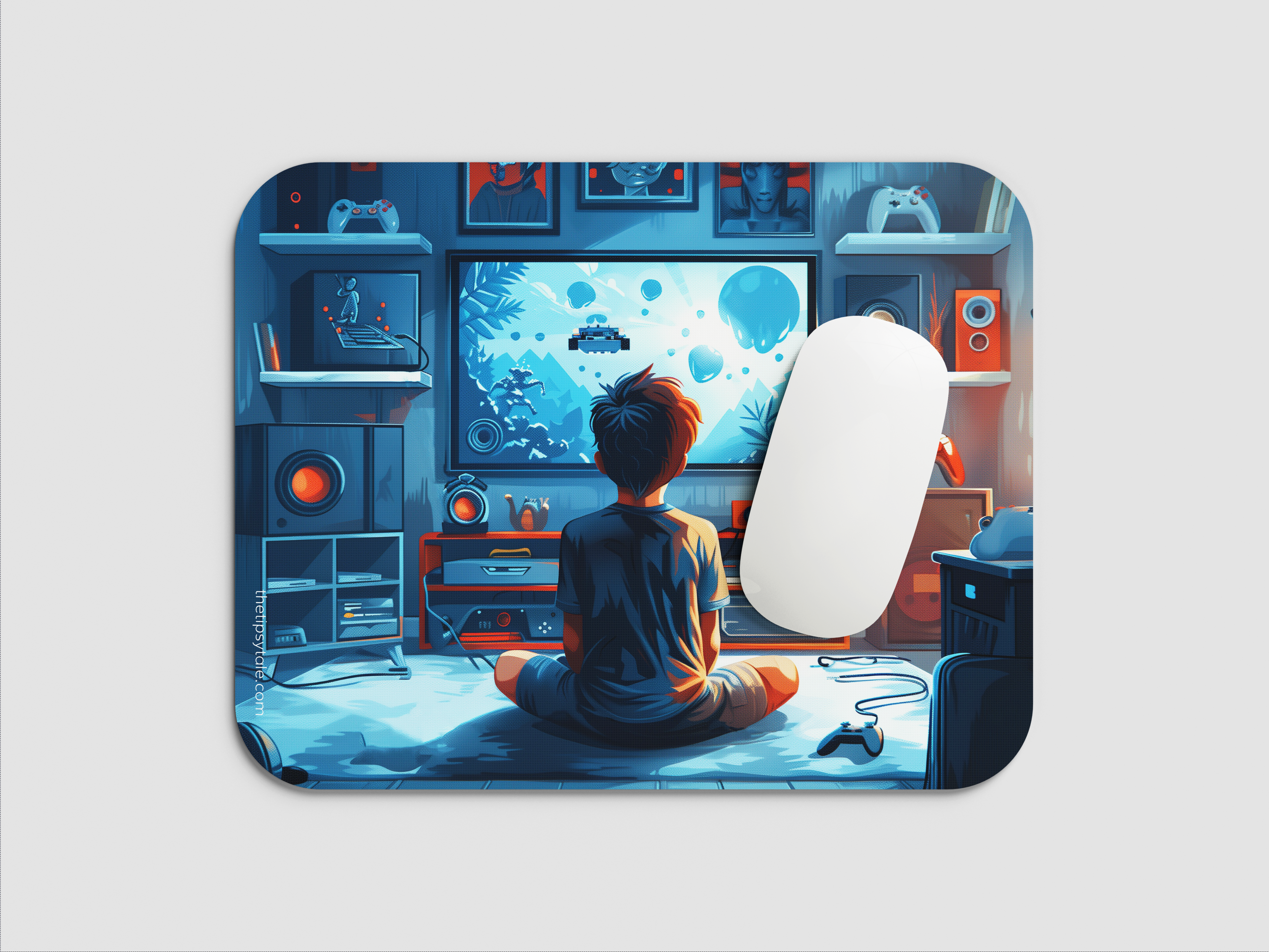 "CHILDHOOD GAMING" Mousepad Enhance Your Workspace with Style