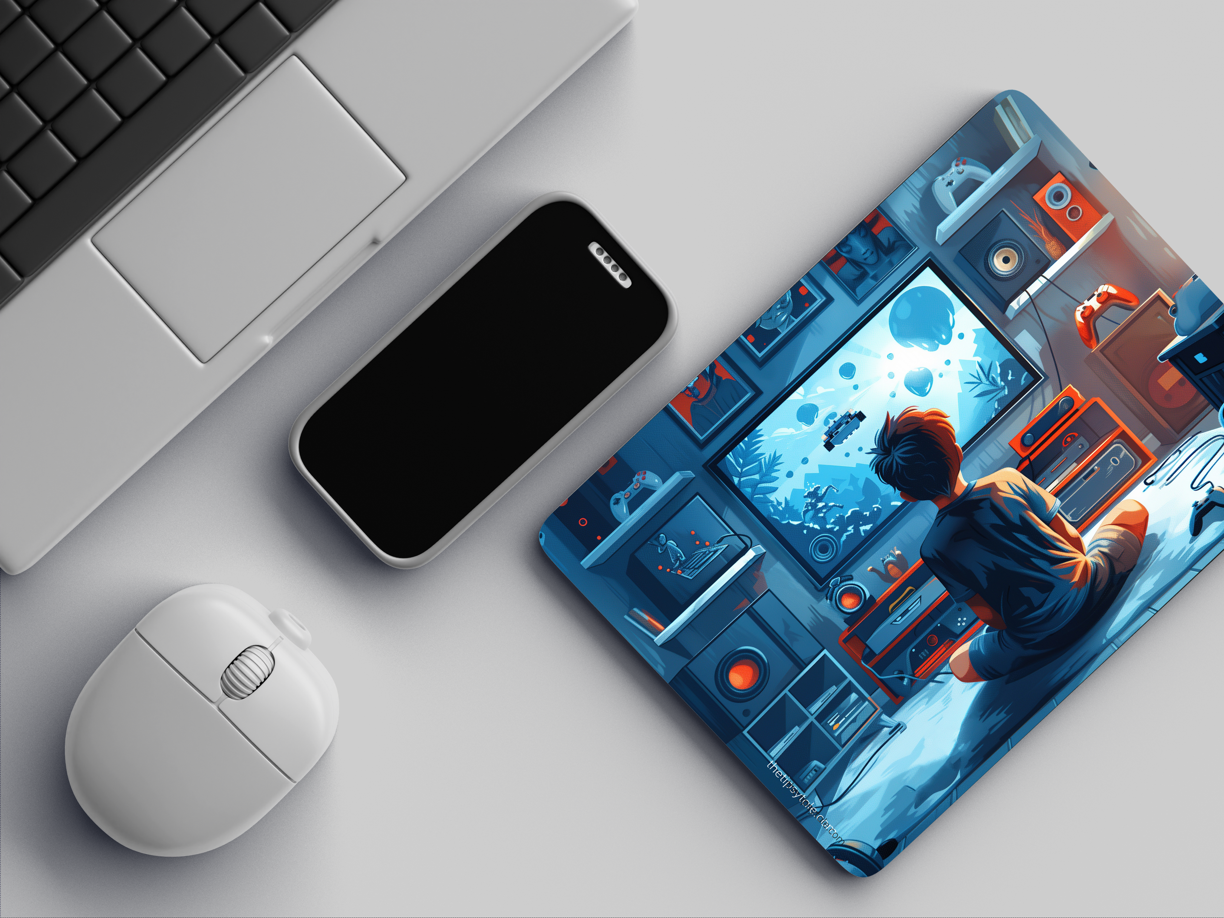 "CHILDHOOD GAMING" Mousepad Enhance Your Workspace with Style