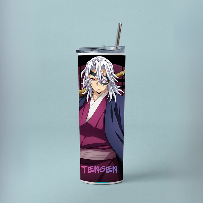 "TENGEN - THE OG DEMON SLAYER" Tumbler with Metal Straw