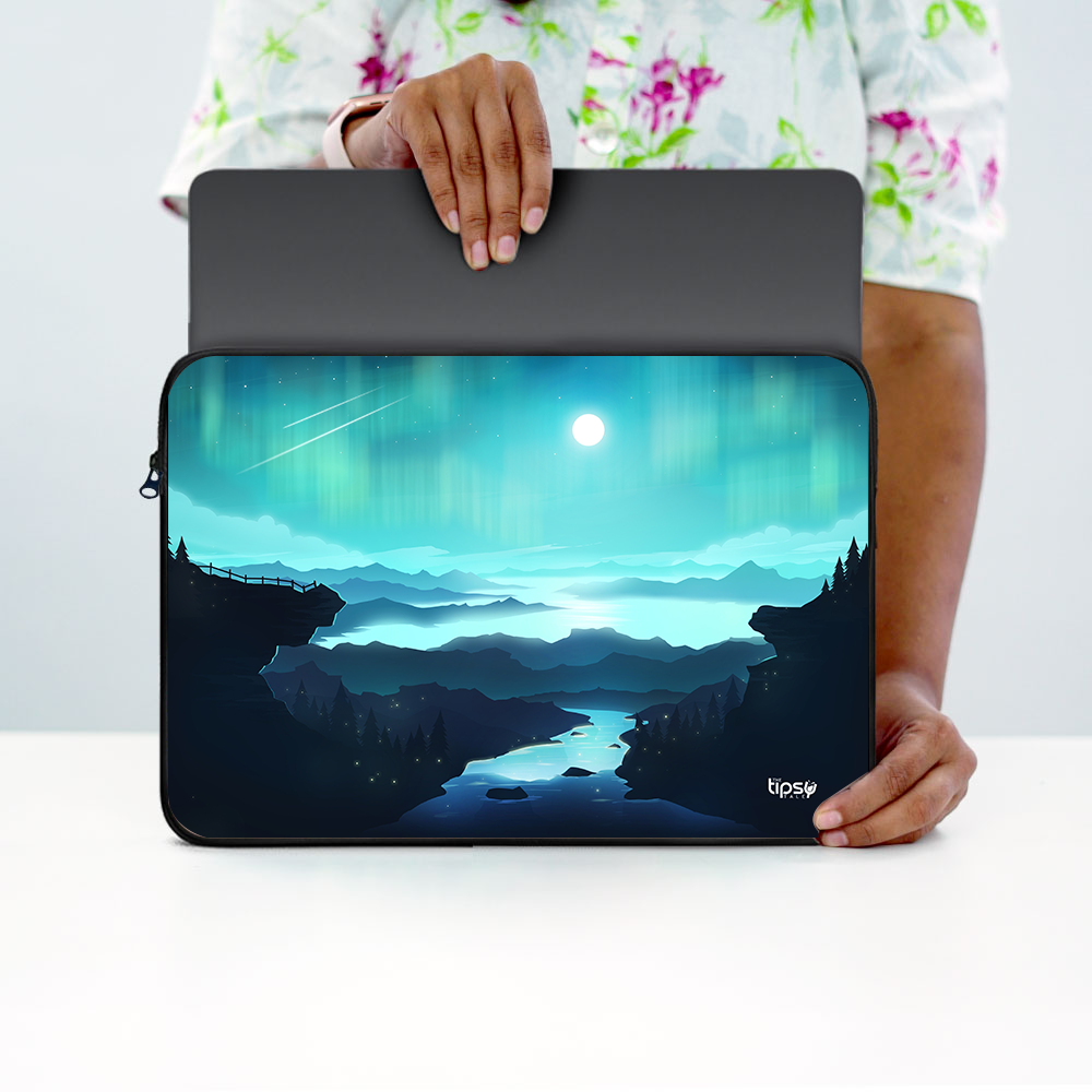 "AURORA BOREALIS" -Laptop Sleeves:Bold Modern Design for Every Size