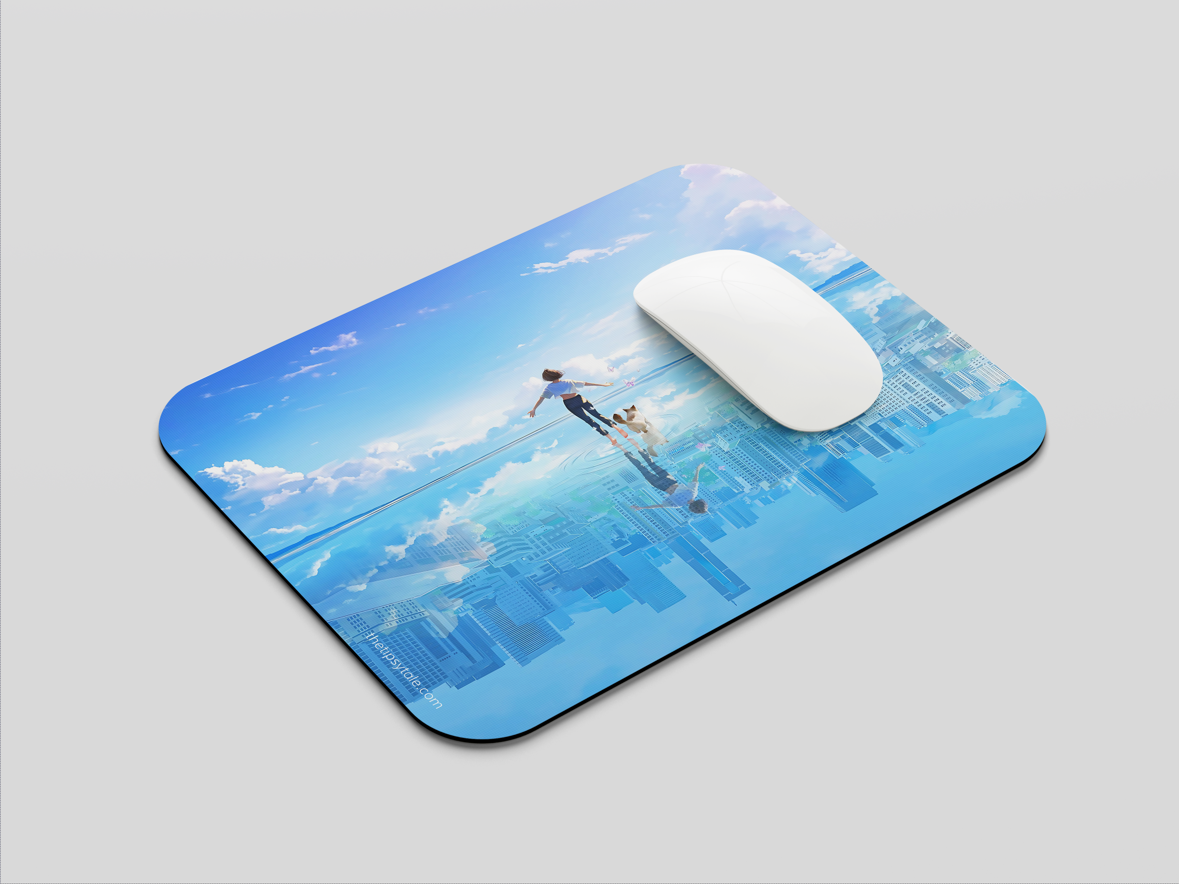 "JOY IN THE SKY" Mousepad Enhance Your Workspace with Style
