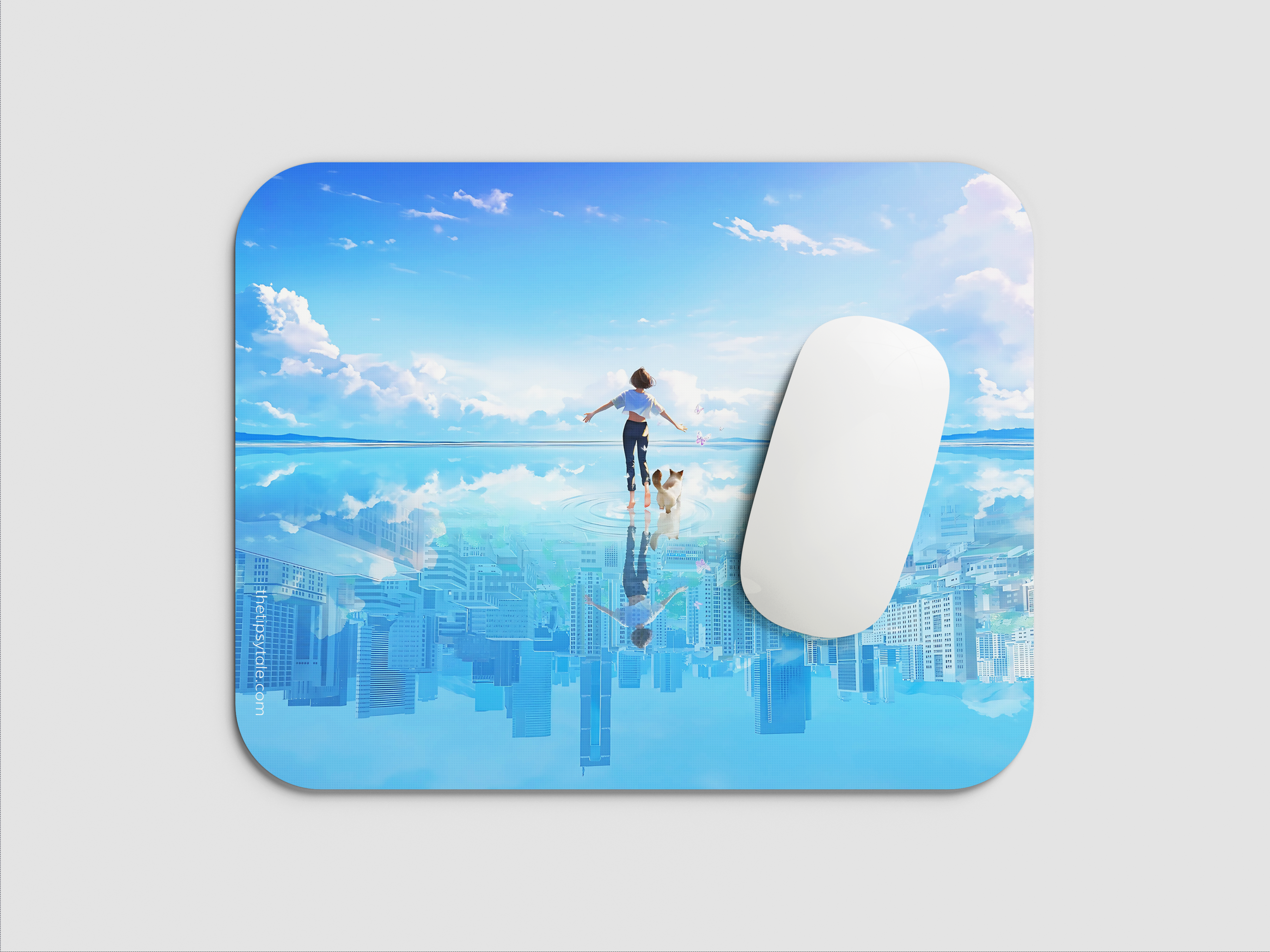 "JOY IN THE SKY" Mousepad Enhance Your Workspace with Style