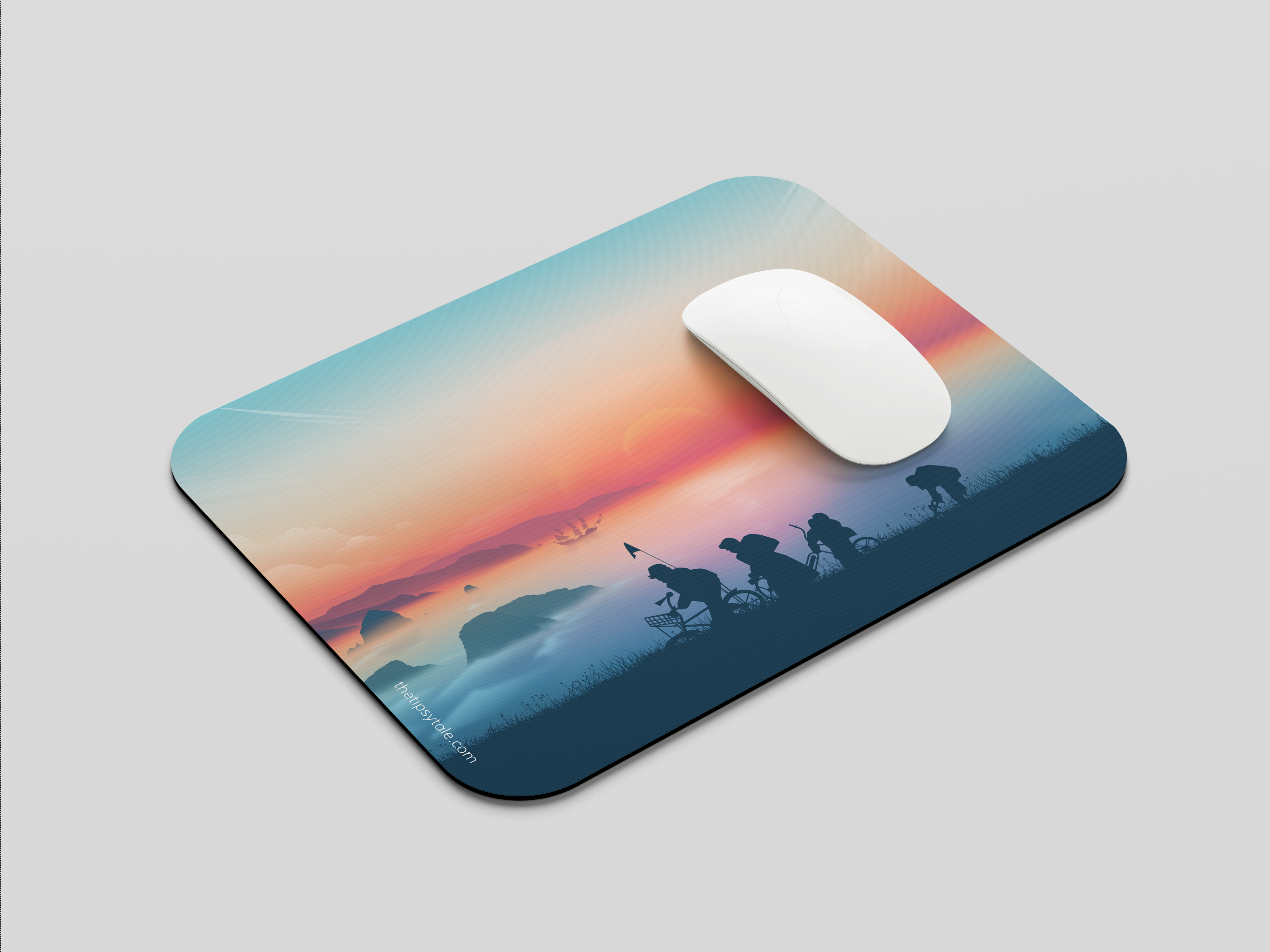 "FAMILY HIKE" Mousepad Enhance Your Workspace with Style