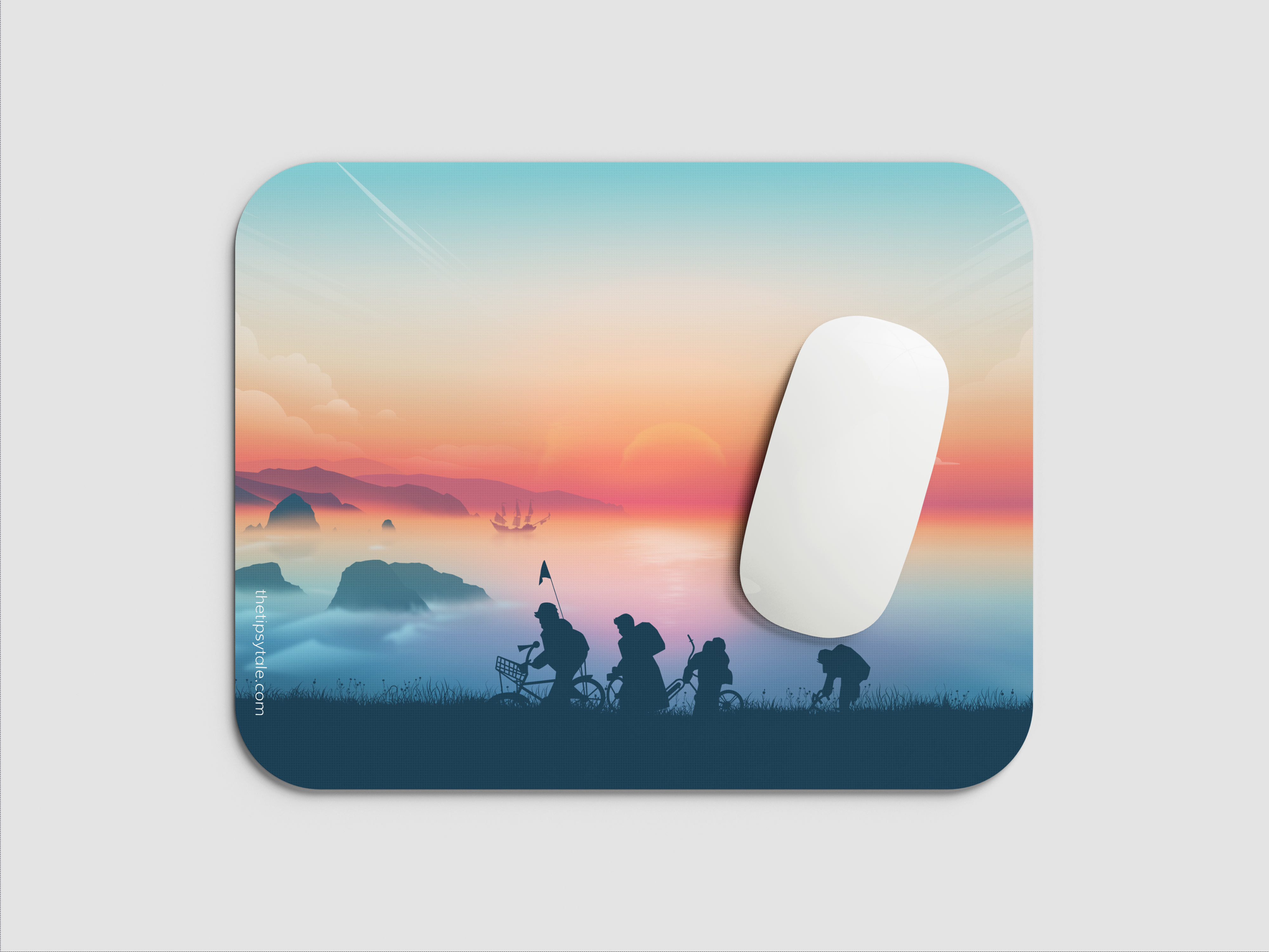 "FAMILY HIKE" Mousepad Enhance Your Workspace with Style