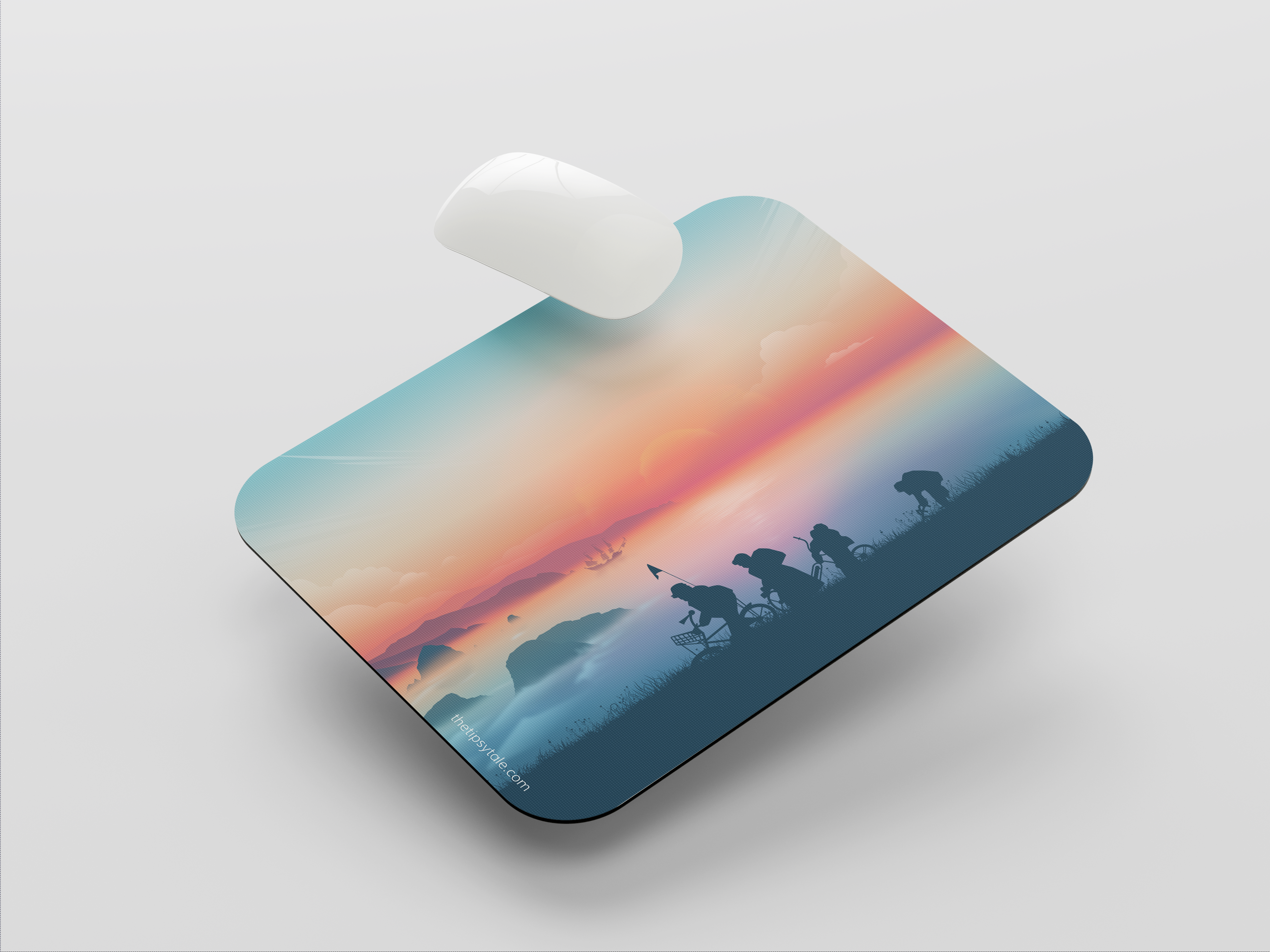 "FAMILY HIKE" Mousepad Enhance Your Workspace with Style