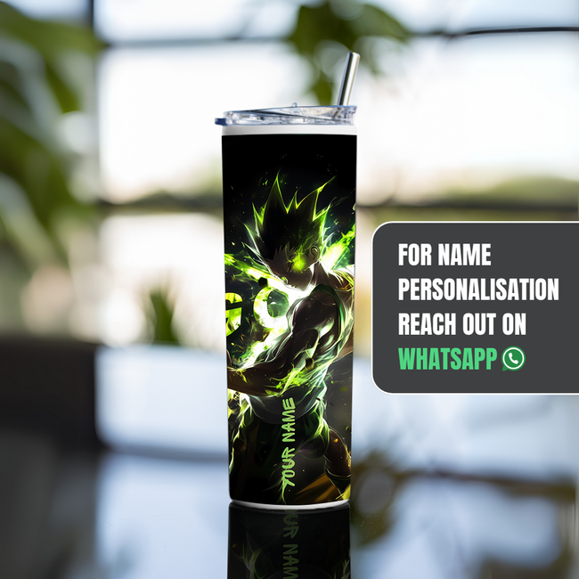 "GON FREECSS" Tumbler with Metal Straw