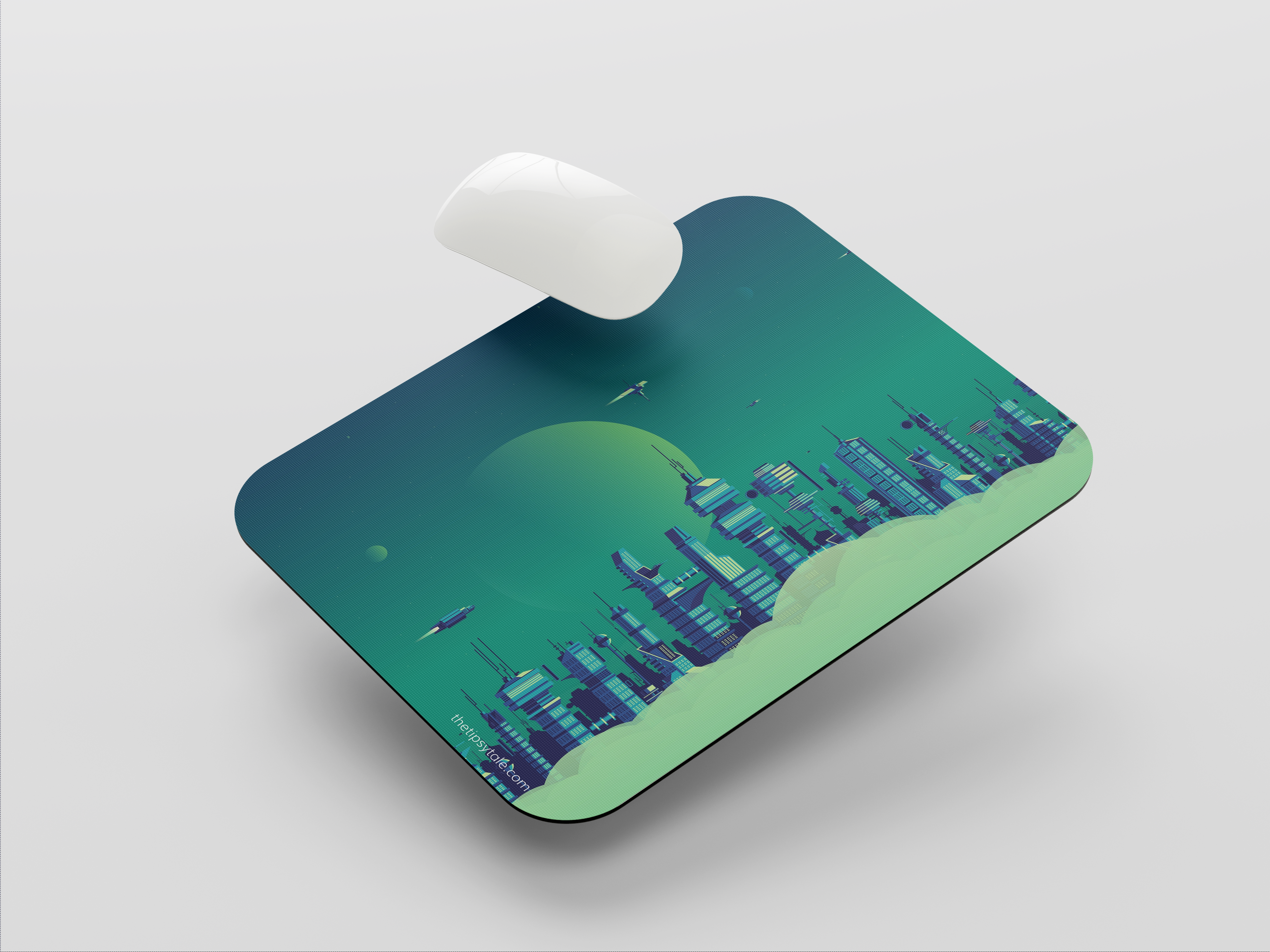 "FUTURE CITY" Mousepad Enhance Your Workspace with Style