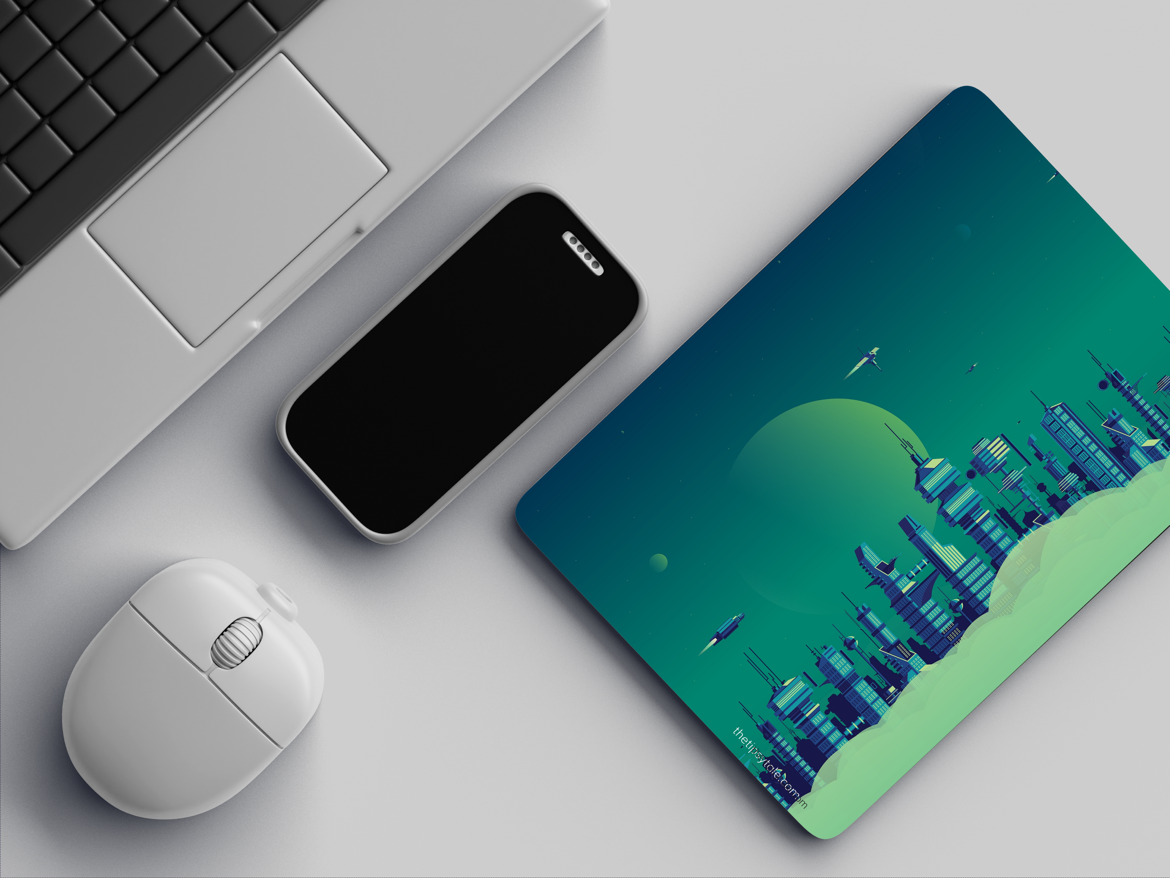 "FUTURE CITY" Mousepad Enhance Your Workspace with Style