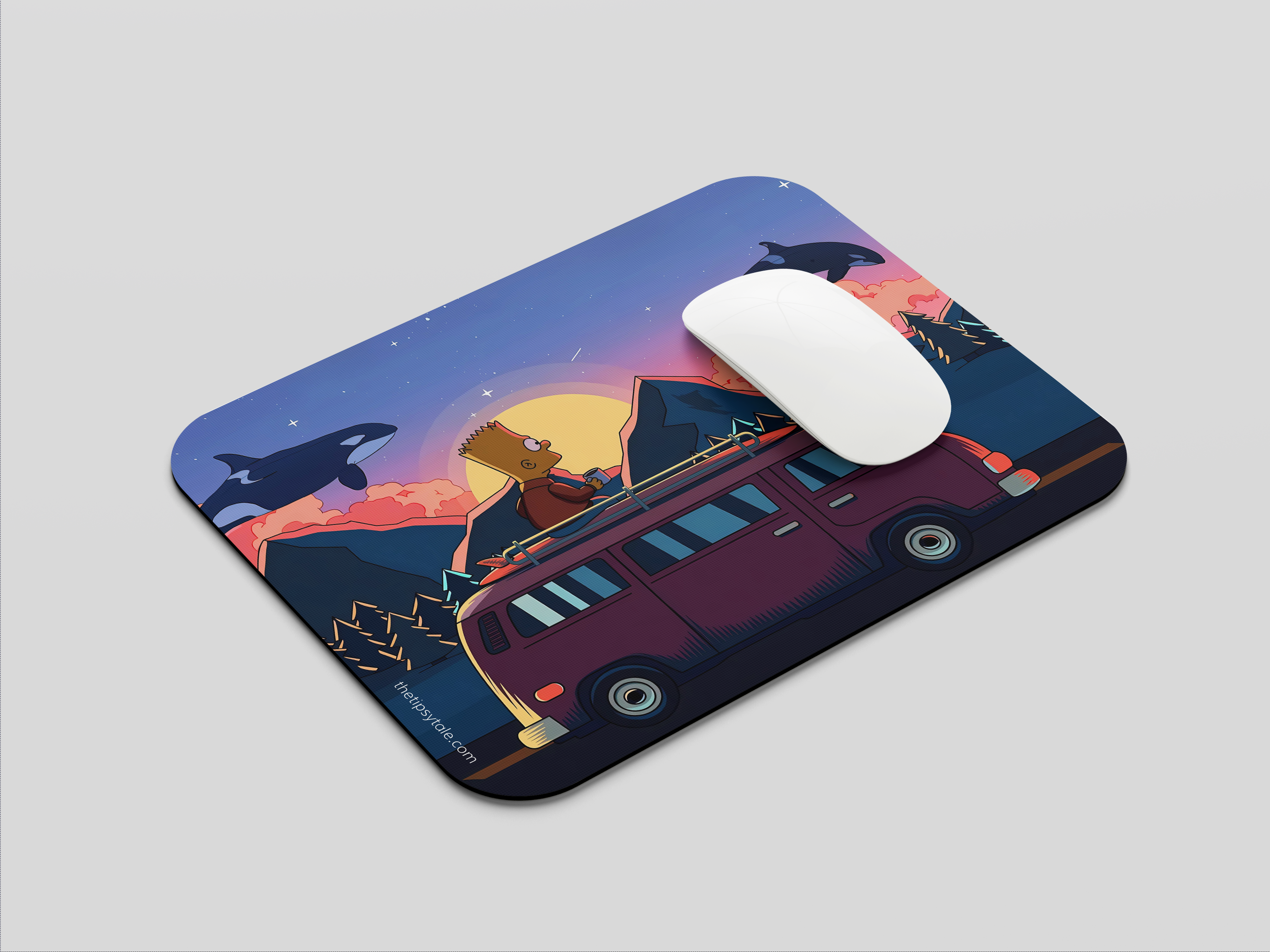 "THE SIMPSONS- ENTERTAINMENT EDITION " Mousepad Enhance Your Workspace with Style