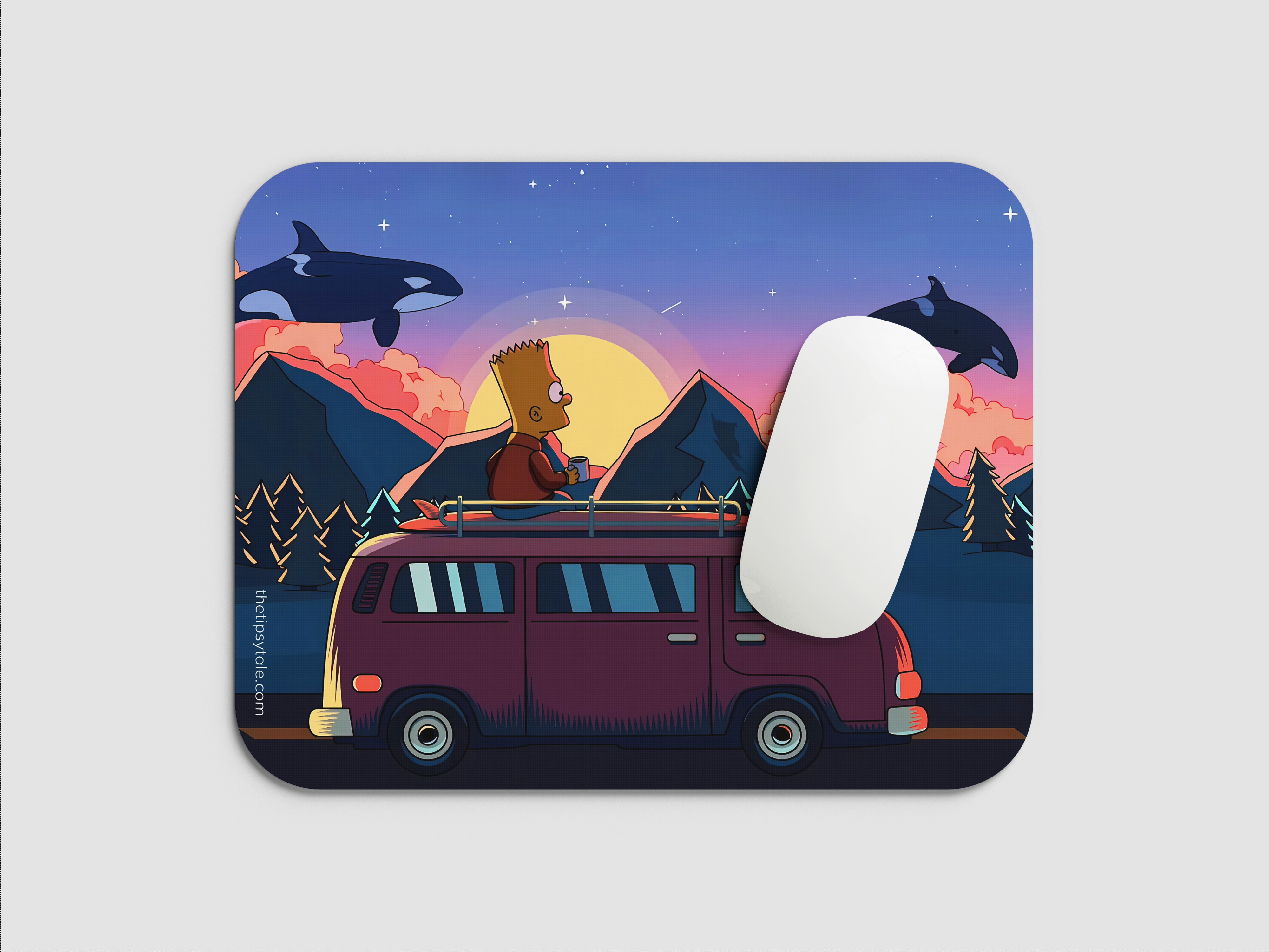 "THE SIMPSONS- ENTERTAINMENT EDITION " Mousepad Enhance Your Workspace with Style