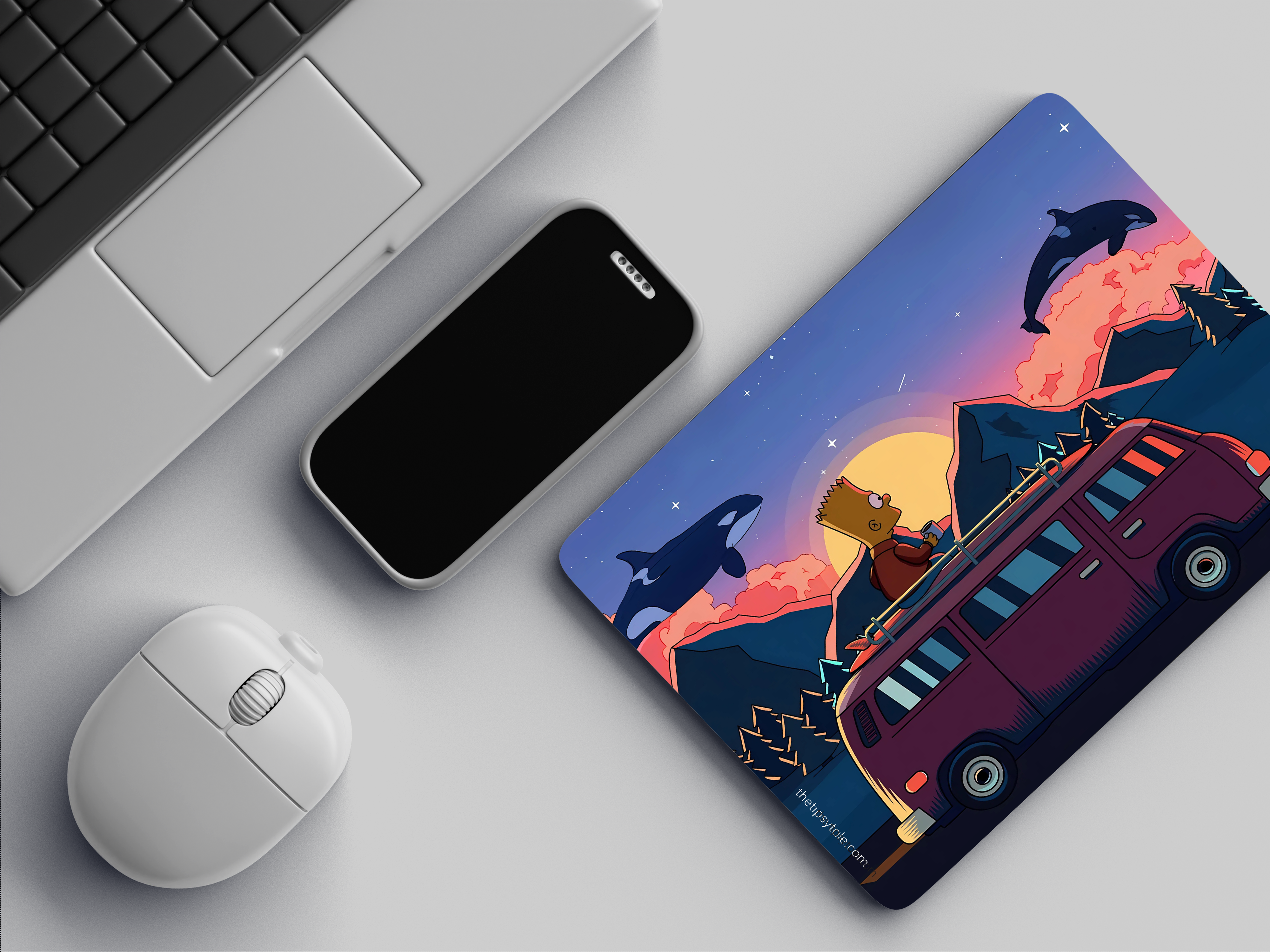 "THE SIMPSONS- ENTERTAINMENT EDITION " Mousepad Enhance Your Workspace with Style