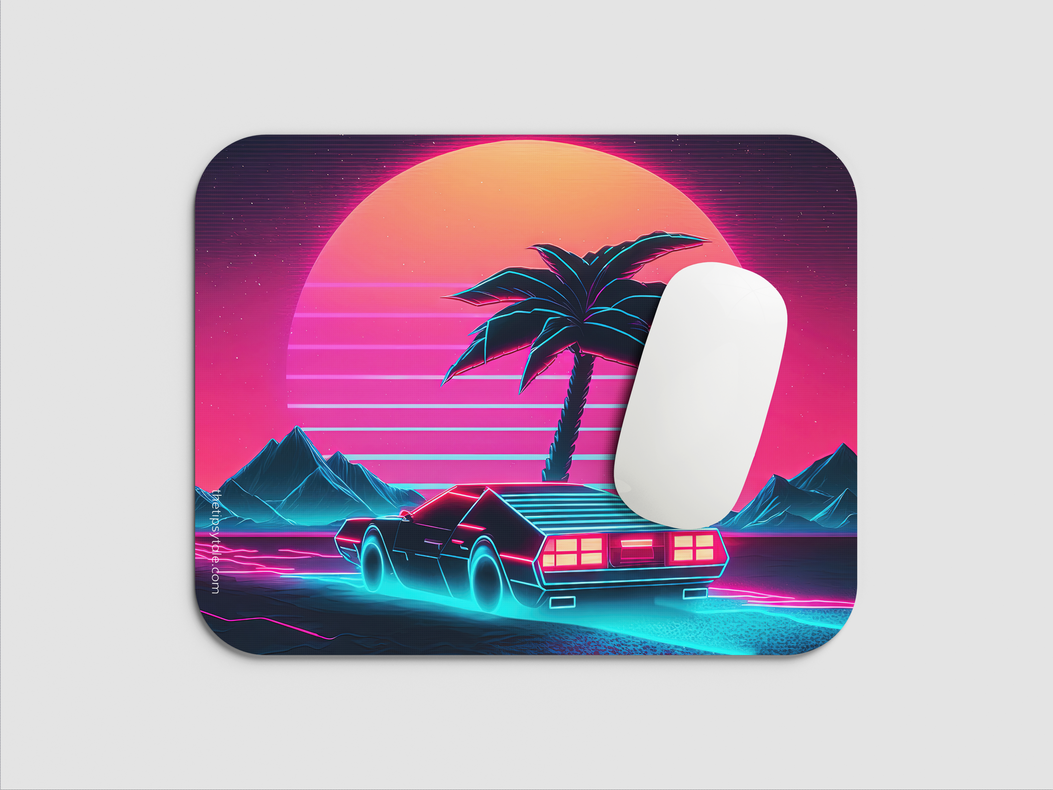 "NEON LIGHTING CAR EDITION" Mousepad Enhance Your Workspace with Style