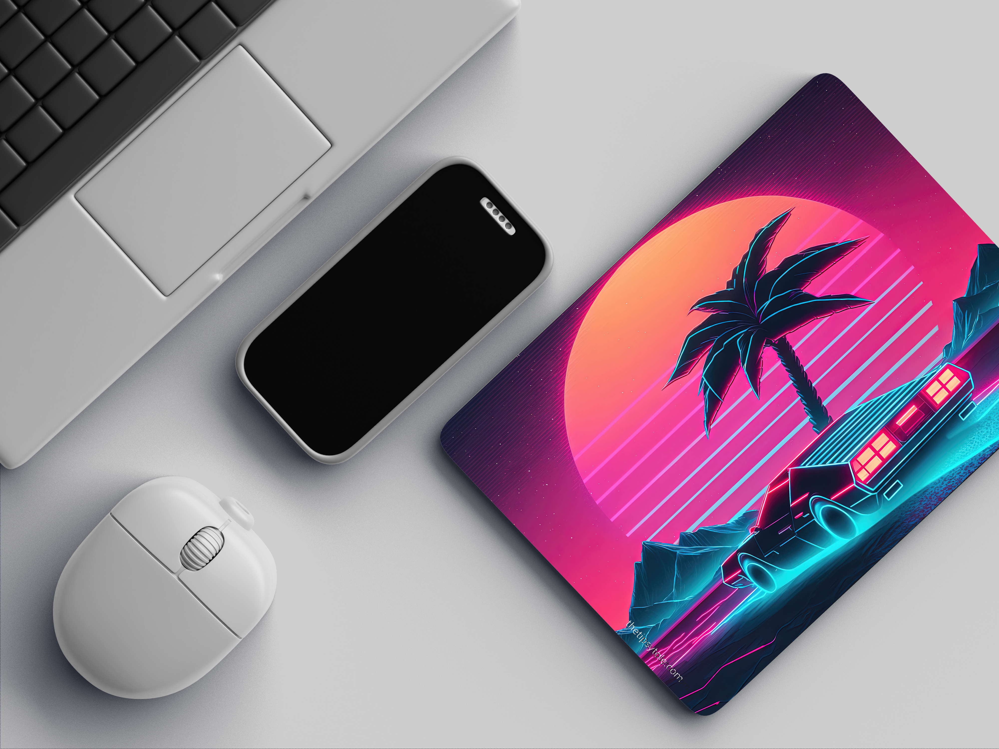"NEON LIGHTING CAR EDITION" Mousepad Enhance Your Workspace with Style