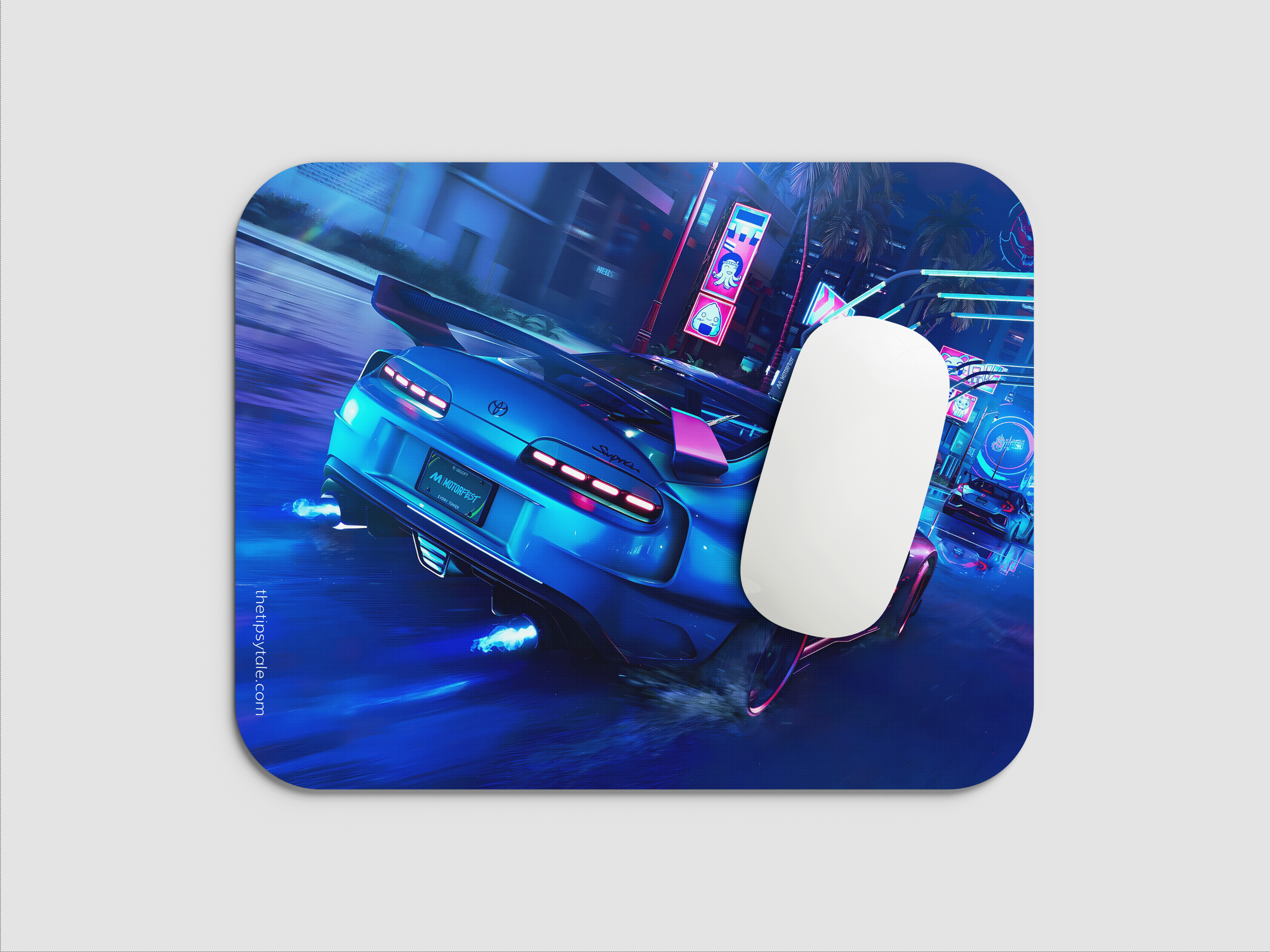 "SUPRA RACING CAR - MOTOR FEST- GAMING EDITION" Mousepad Enhance Your Workspace with Style
