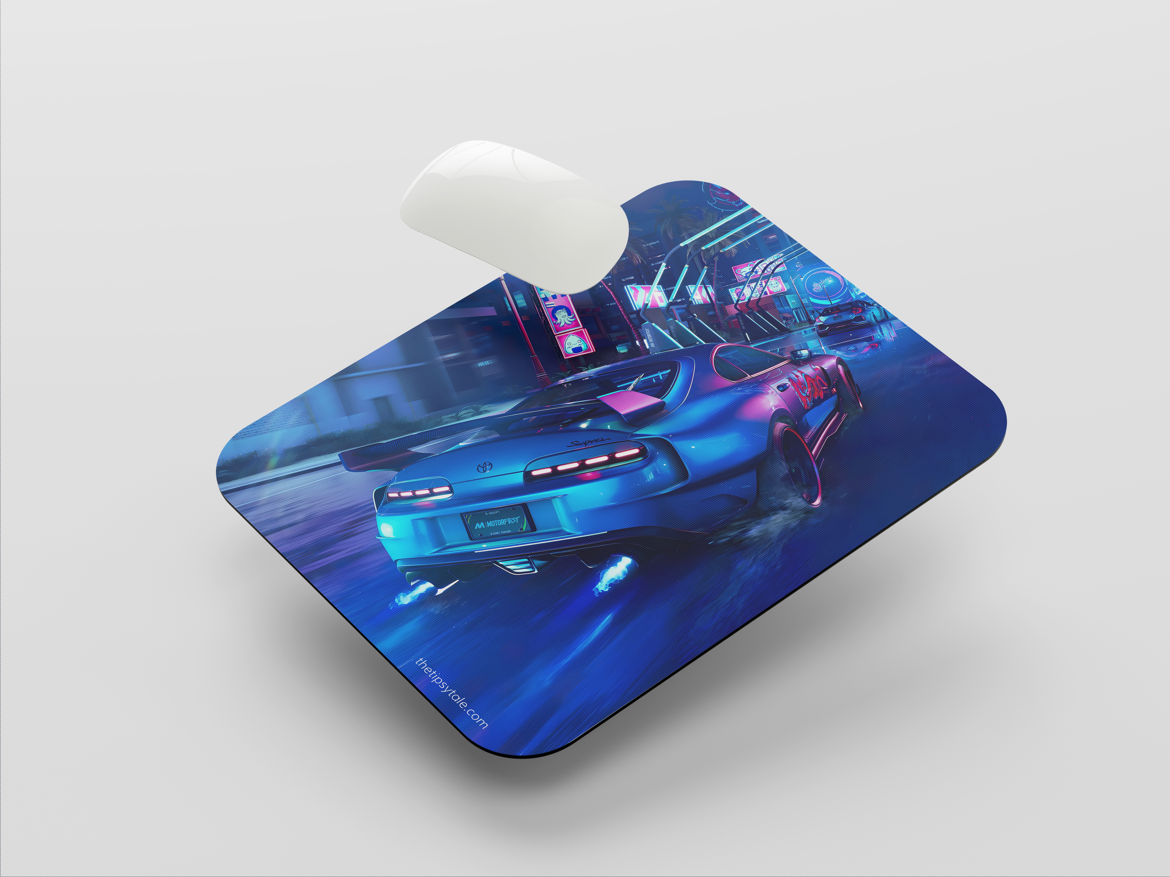 "SUPRA RACING CAR - MOTOR FEST- GAMING EDITION" Mousepad Enhance Your Workspace with Style