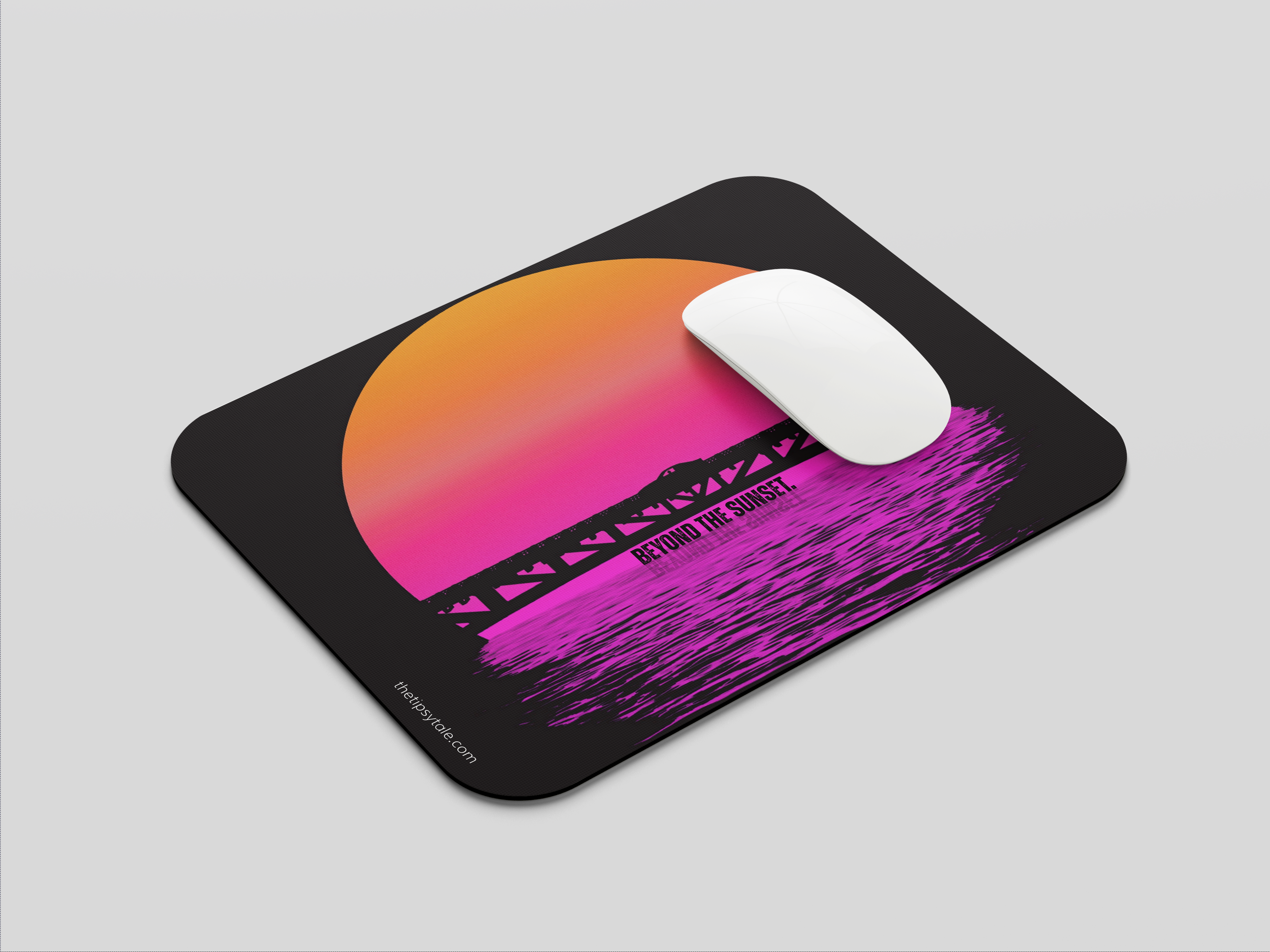 "BEYOND THE SUNSET- CAR EDITION" Mousepad Enhance Your Workspace with Style