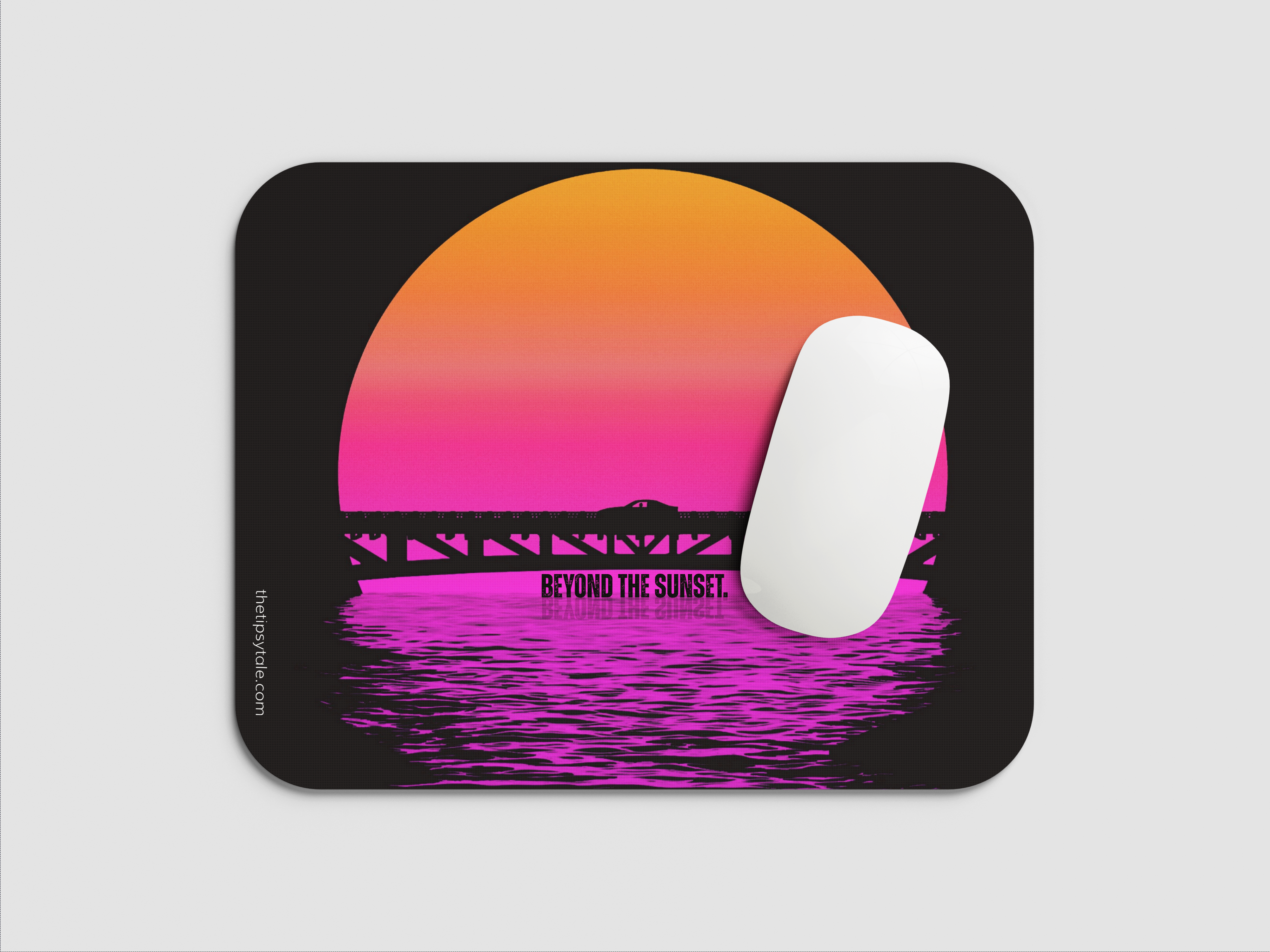 "BEYOND THE SUNSET- CAR EDITION" Mousepad Enhance Your Workspace with Style