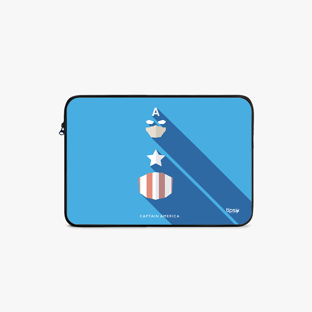 "CAPTAIN AMERICA - ROGGERS" -Laptop Sleeves:Bold Modern Design for Every Size