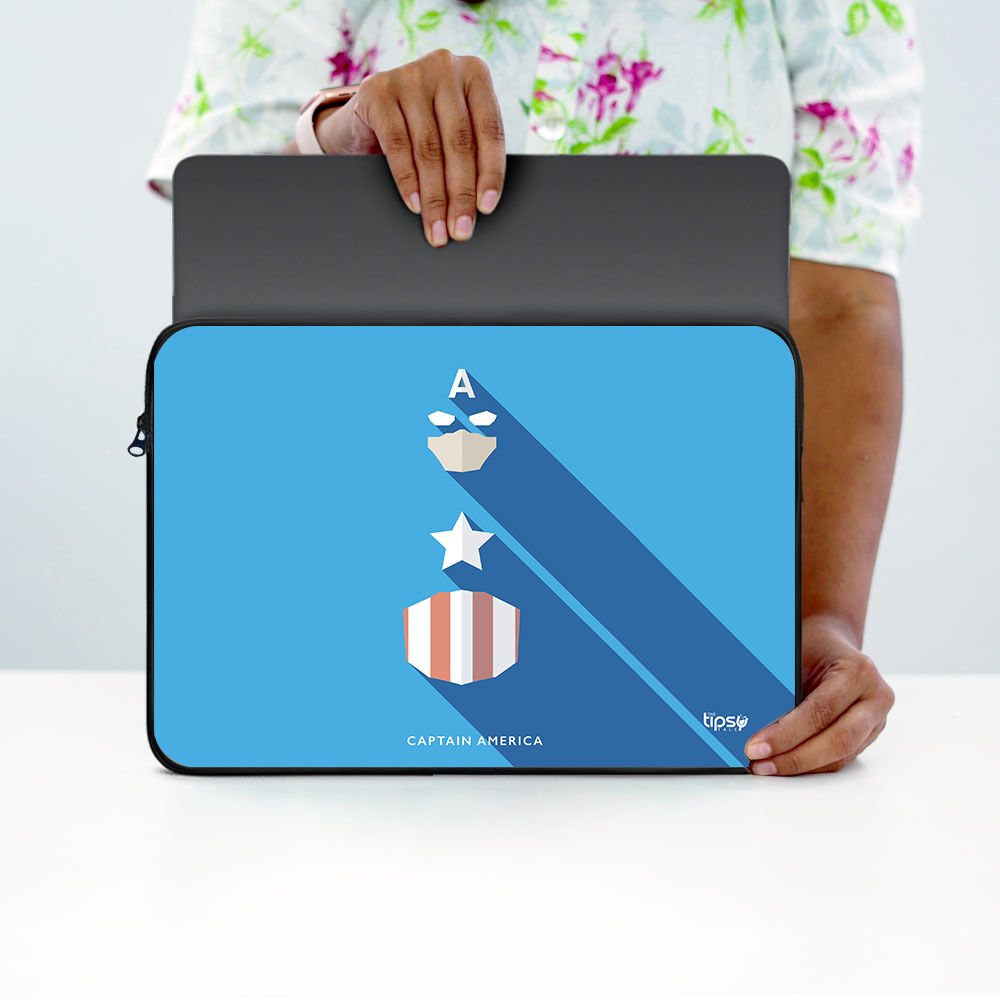 "CAPTAIN AMERICA - ROGGERS" -Laptop Sleeves:Bold Modern Design for Every Size