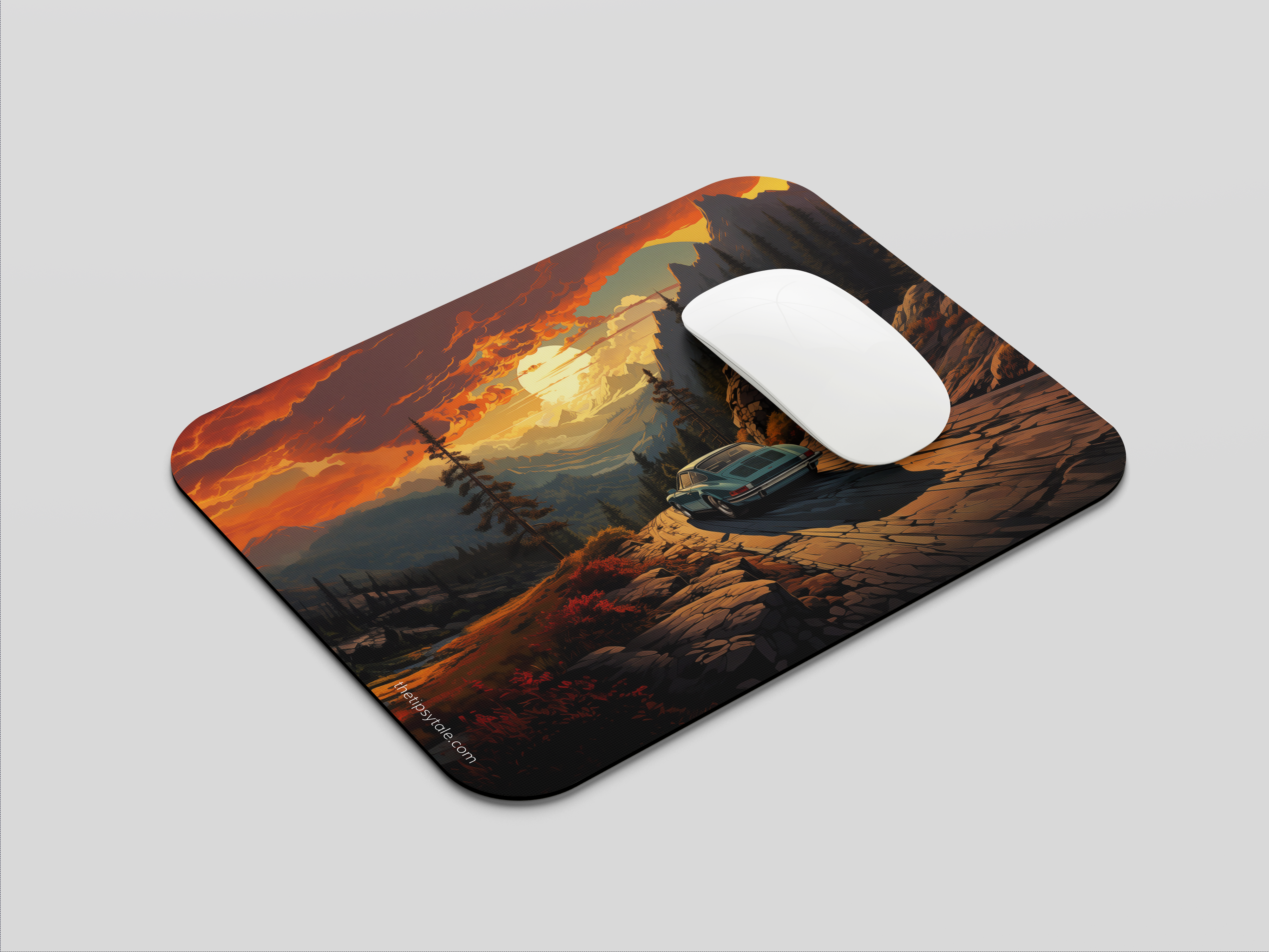 "CHASING THE SUNSET" Mousepad Enhance Your Workspace with Style