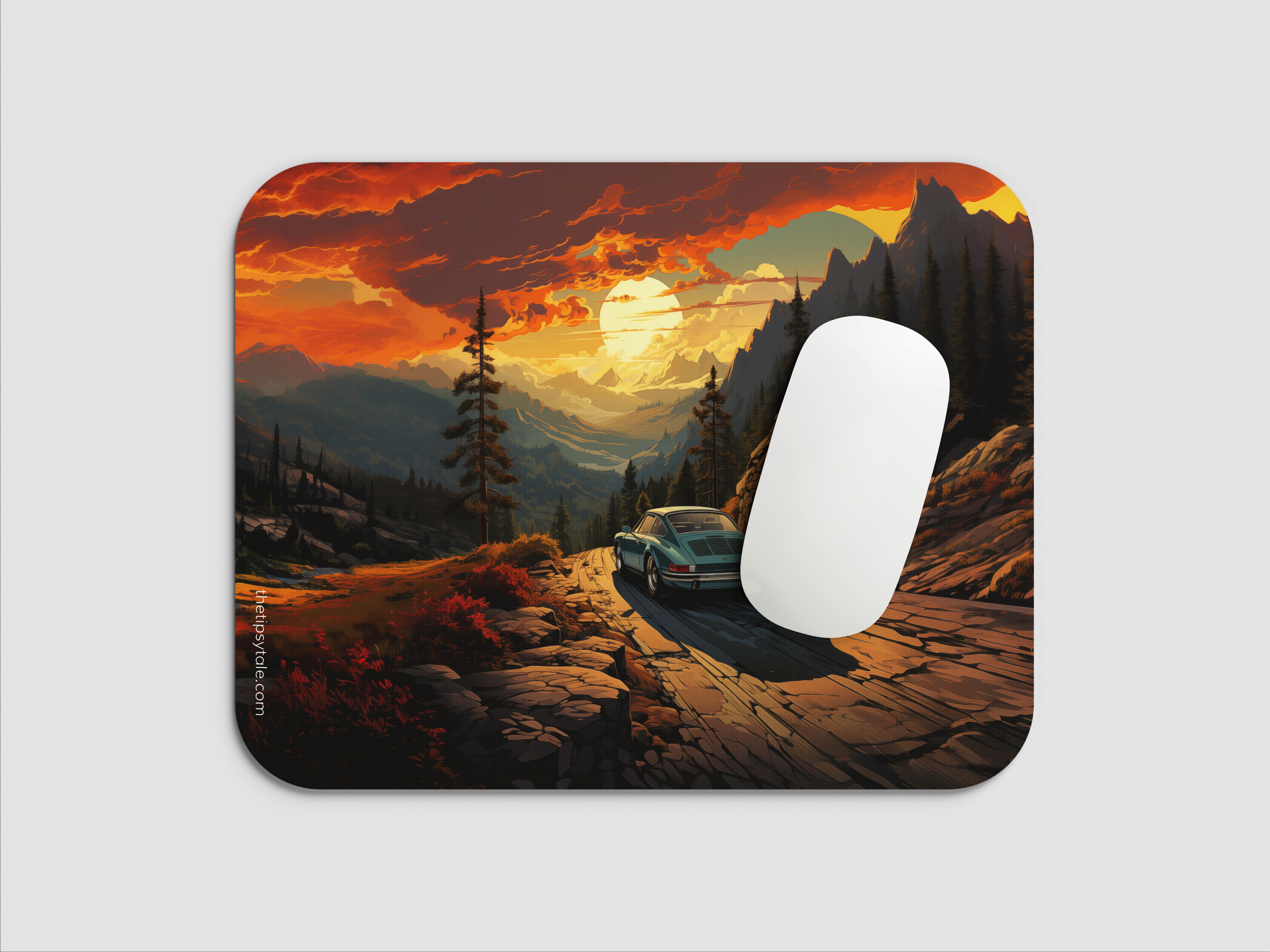 "CHASING THE SUNSET" Mousepad Enhance Your Workspace with Style